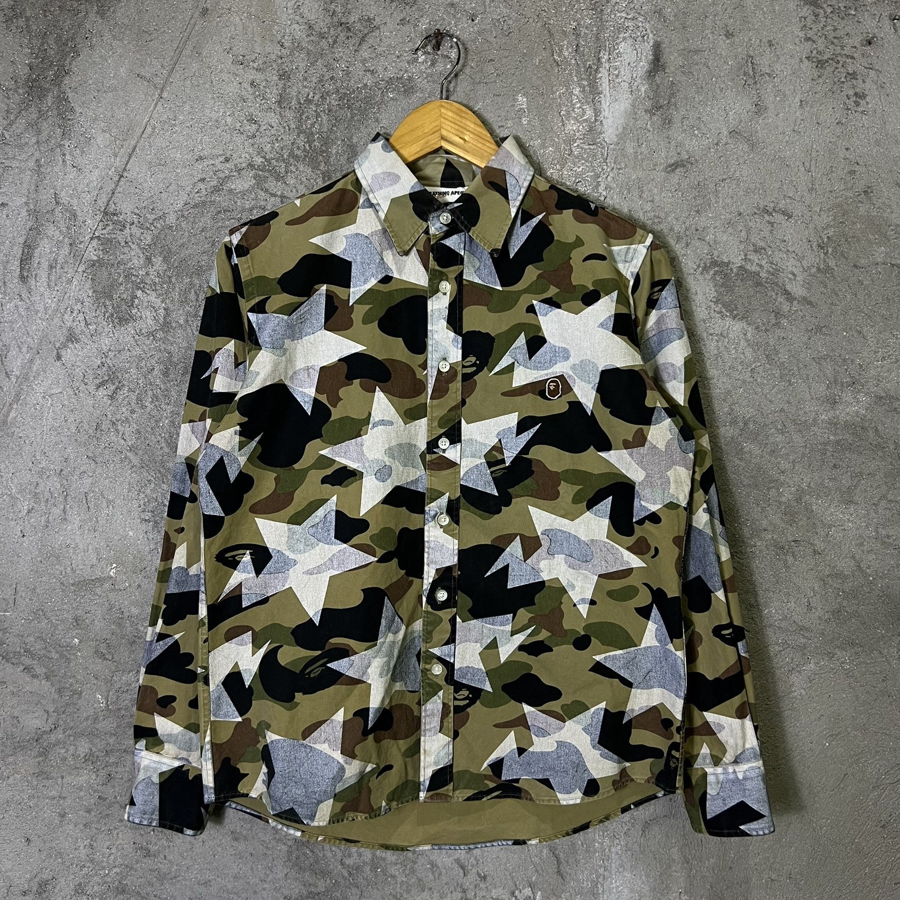 Bape A Bathing APE Long Sleeve Sta Camo Pattern Size US M / EU 48-50 / 2 - 2 Thumbnail