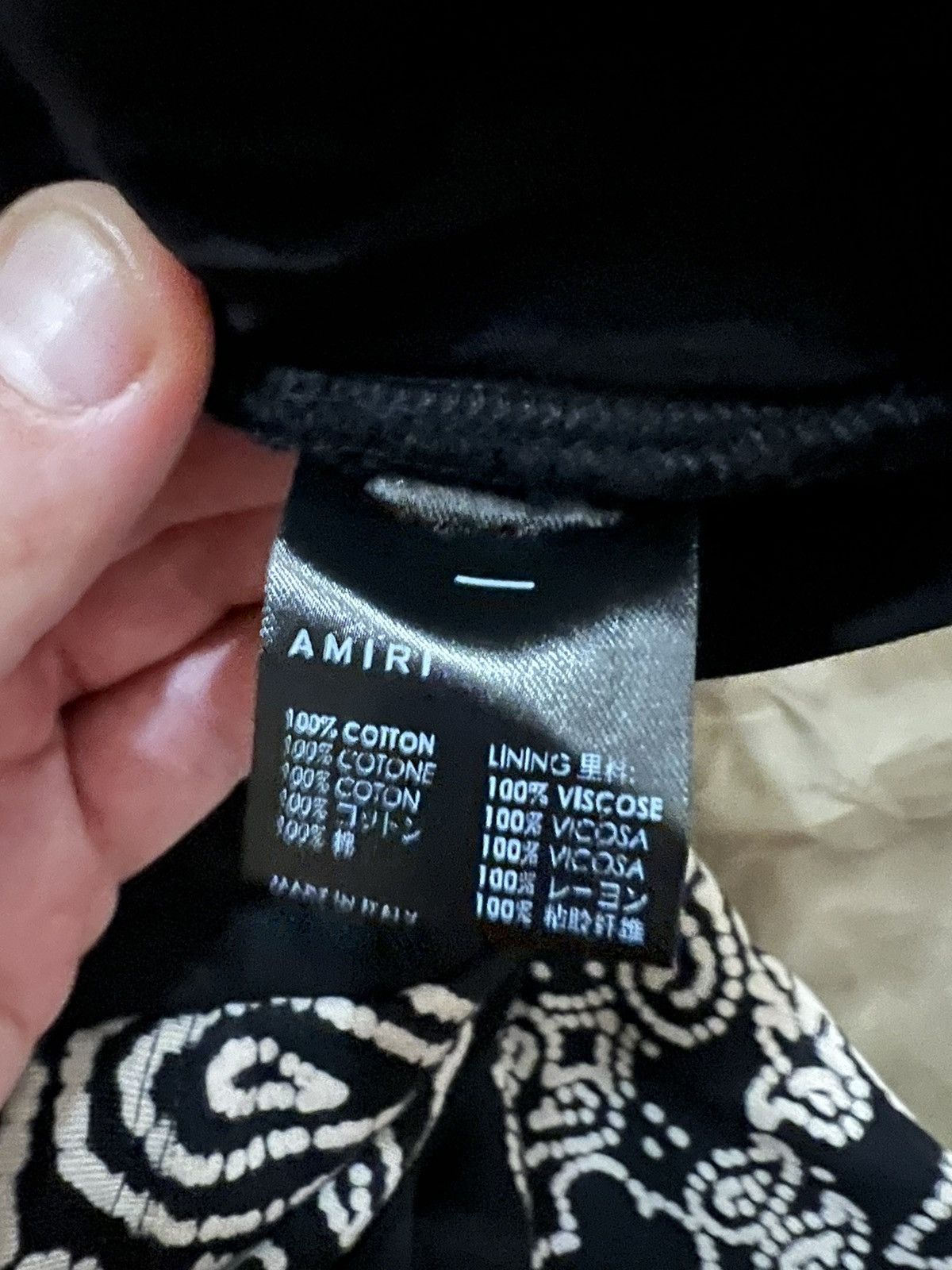Amiri Amiri Black Bandana Bleach Sweatpants size L Size US 34 / EU 50 - 5 Thumbnail