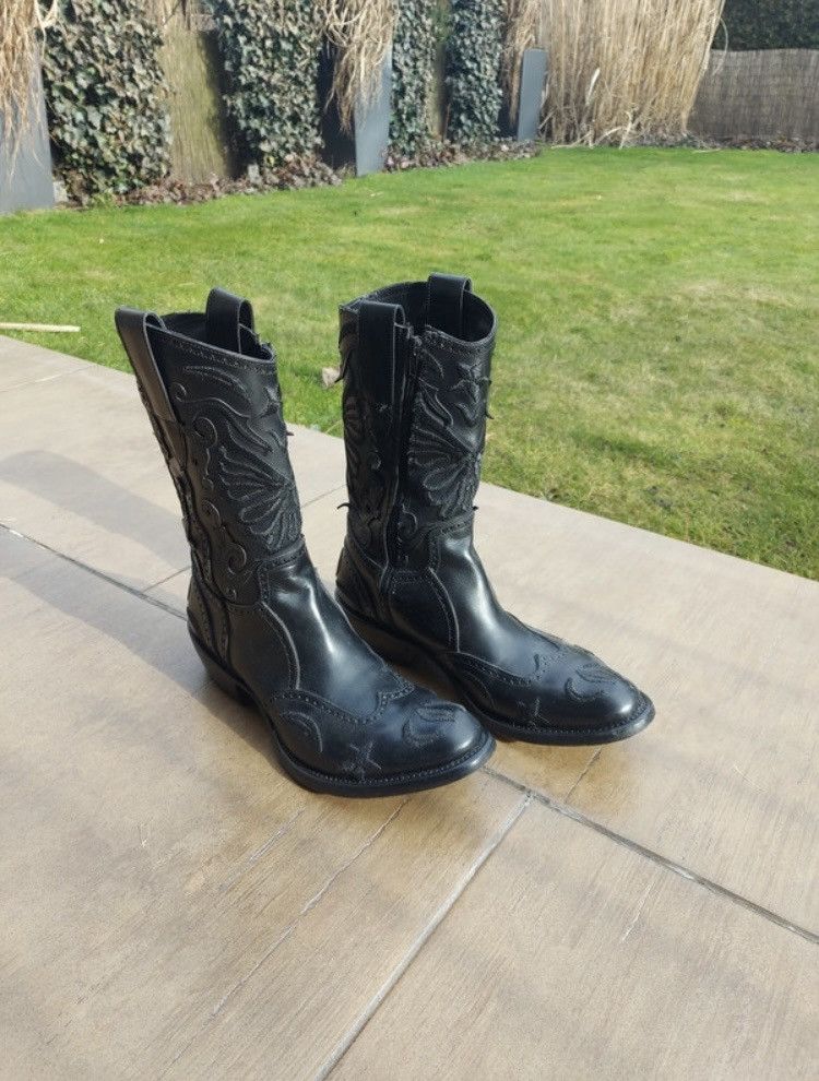 Vintage Gianni Barbato Dark Brown Leather Ankle Zip Boots W