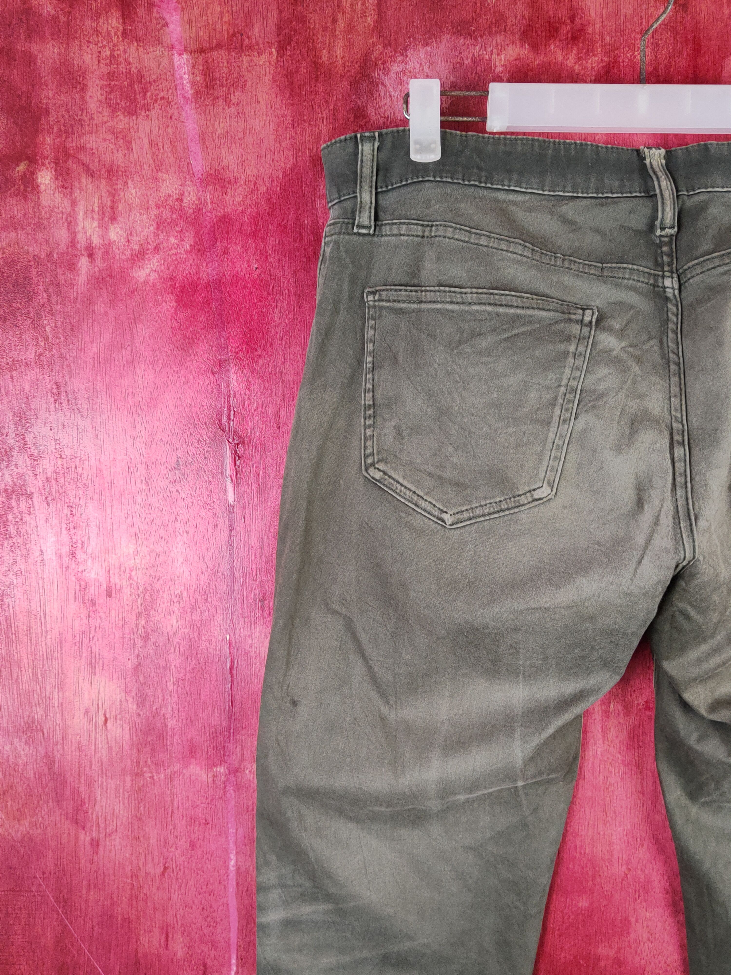 Japanese Brand Uniqlo Olive Faded Multipocket Casual Pants #S2214 Size US 33 - 8 Thumbnail