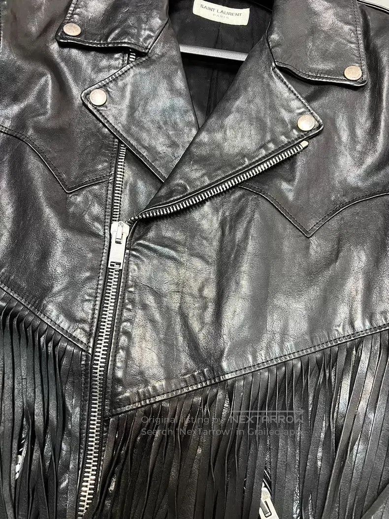 Saint Laurent Paris Saint Laurent Paris Motorcycle Leather Jacket Size US S / EU 44-46 / 1 - 4 Thumbnail