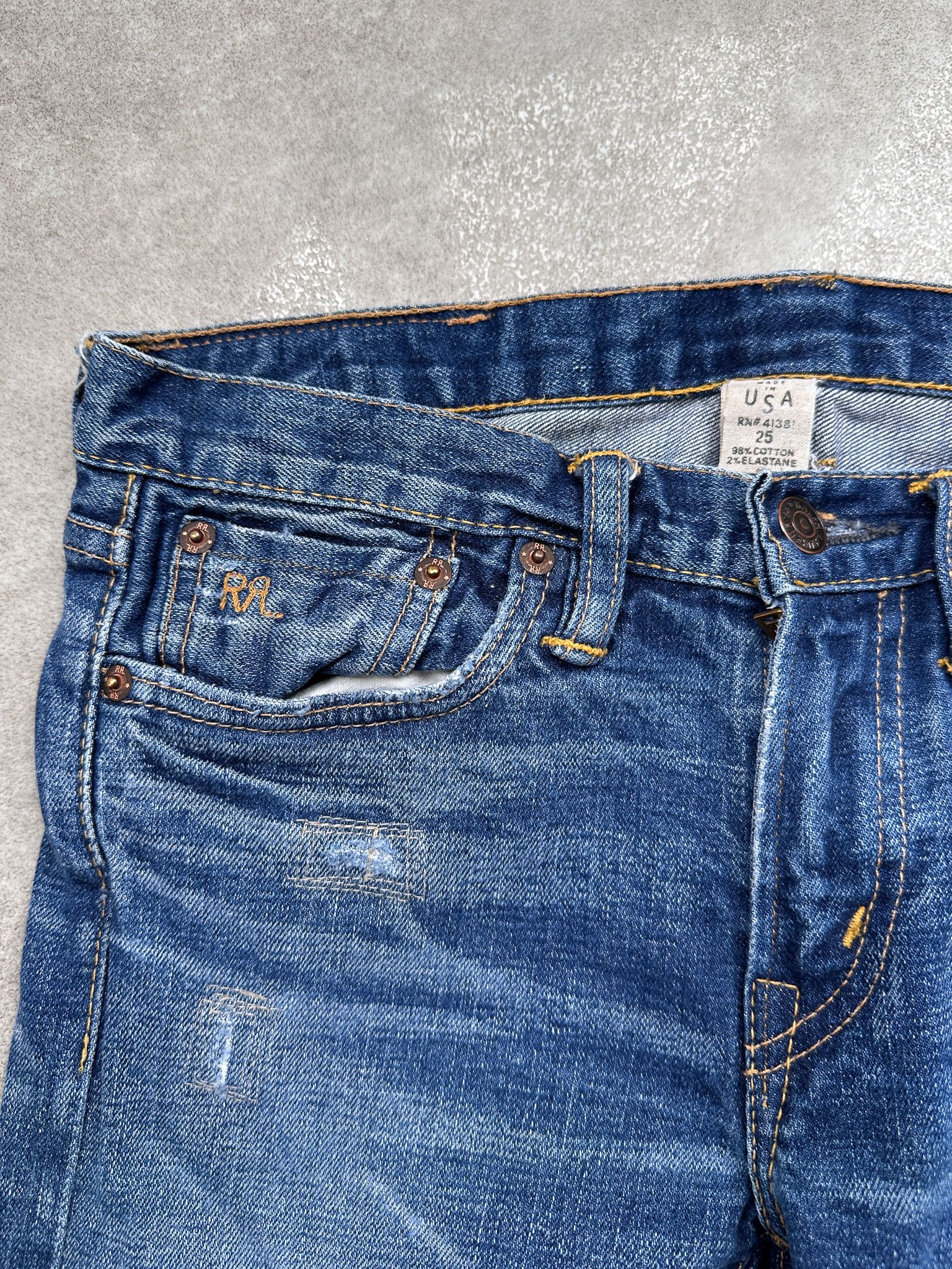 Ralph Lauren RRL Ralph Lauren Double RL Skinny Slim fit Denim Jeans Size 25" / US 0 / IT 36 - 4 Thumbnail