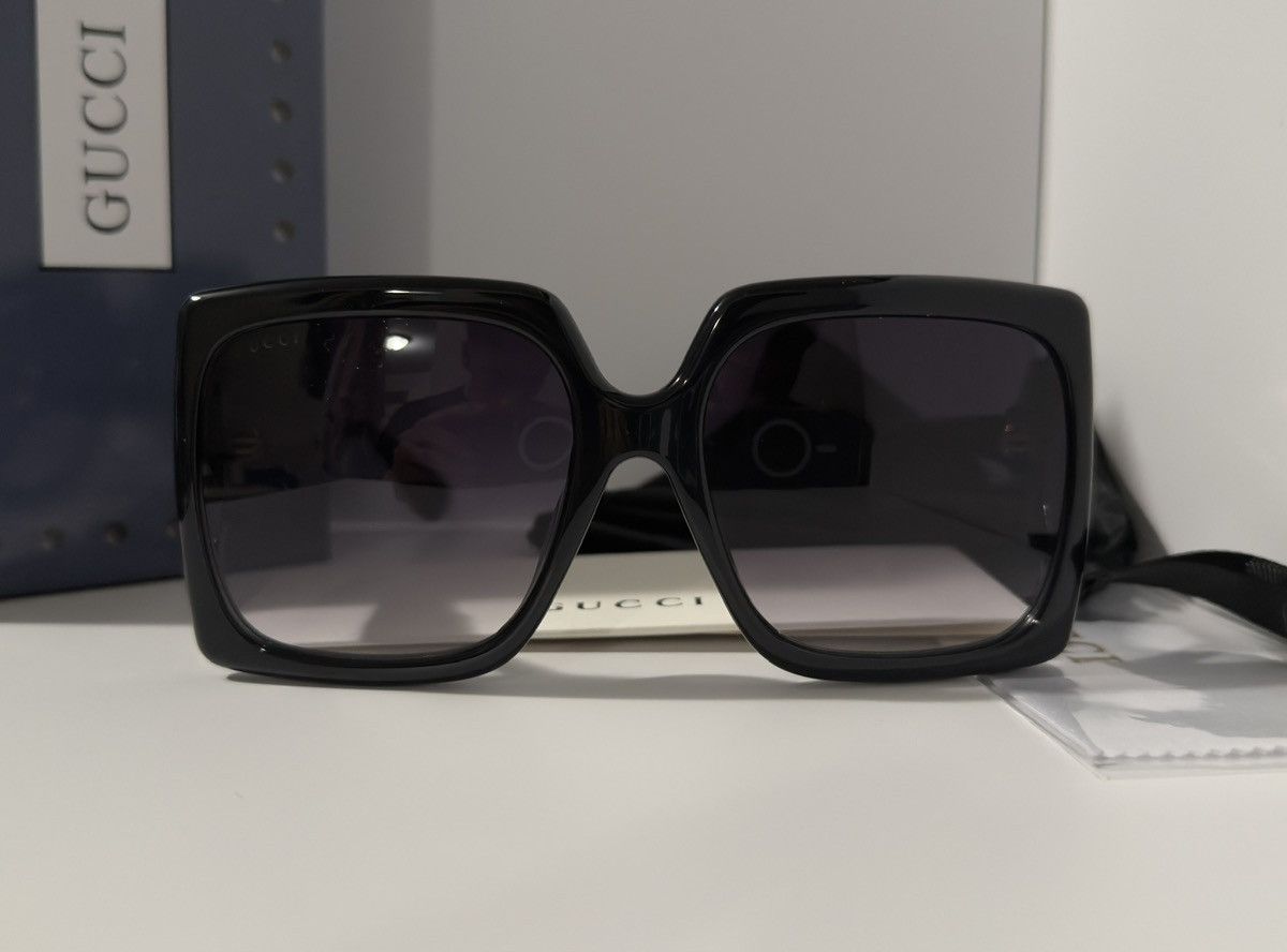Gucci Gucci GG0876SA Oversized Square Sunglasses Black Size ONE SIZE - 5 Thumbnail