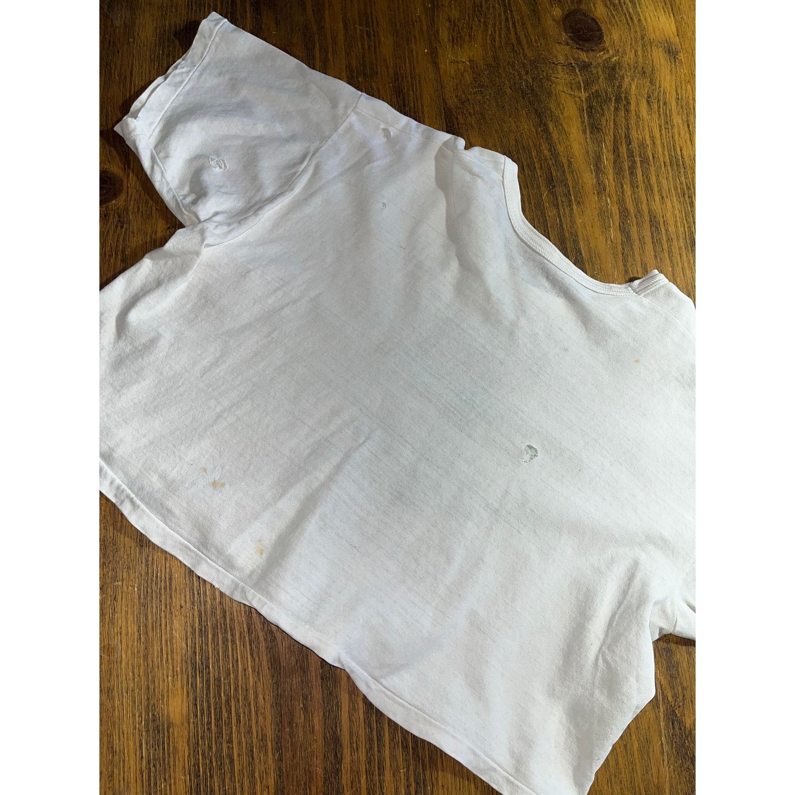 Russell Athletic Weed High School Football 70s Russell Vintage Cropped Tee Size XL / US 12-14 / IT 48-50 - 3 Thumbnail