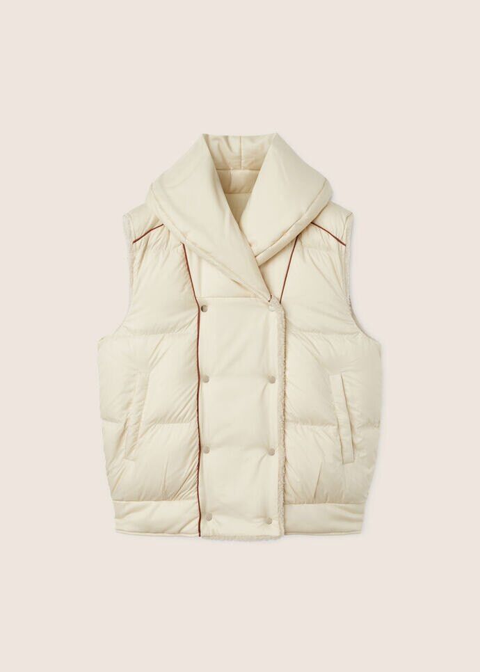 Loro Piana o1srvl11e0824 Eder Reversible Vest in Off White/Beige Size XS / US 0-2 / IT 36-38 - 1 Thumbnail