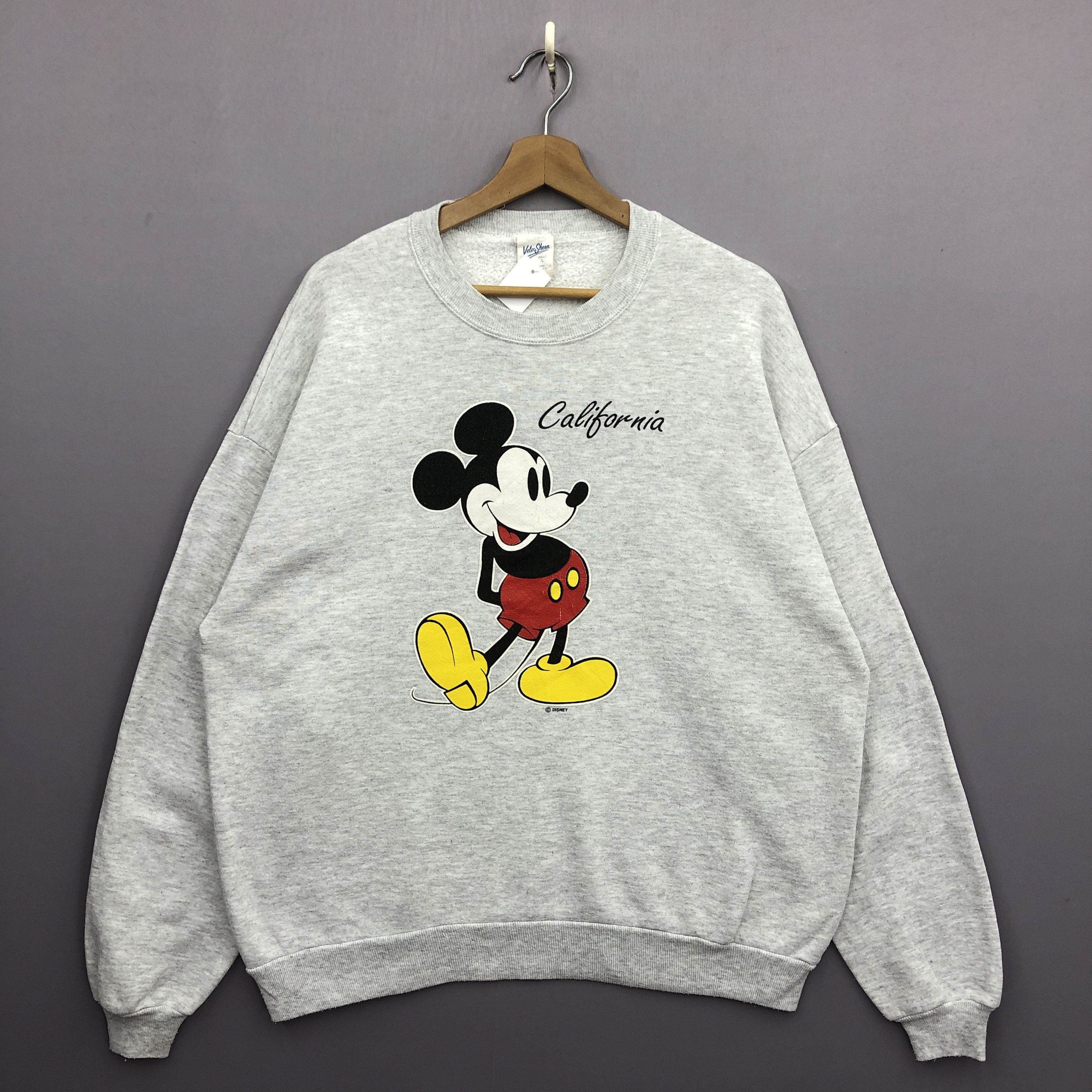 Mickey Mouse Vintage 90s Mickey Mouse Sweater California Sweatshirt Size US L / EU 52-54 / 3 - 1 Thumbnail