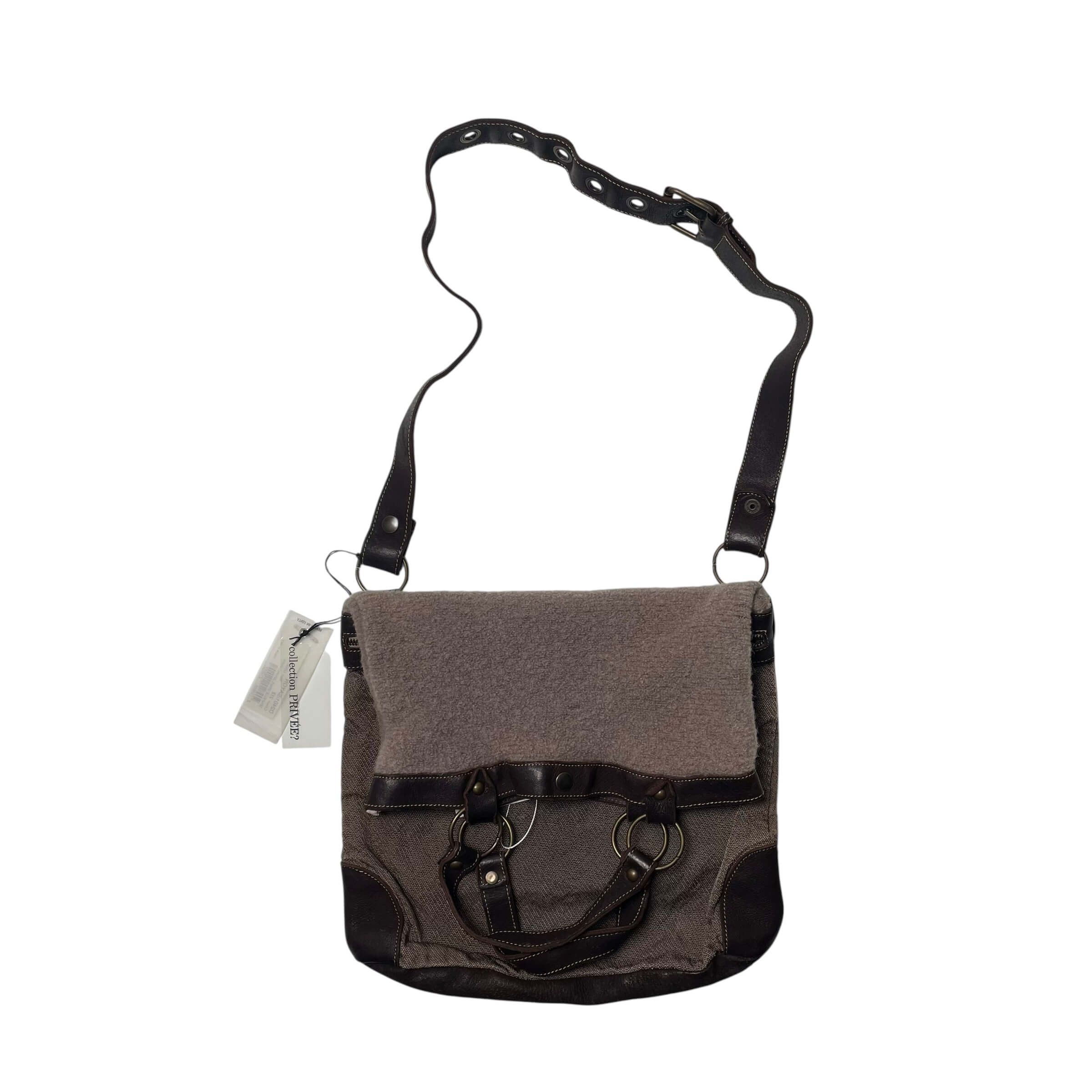 Vintage Collection privee leather&wool bag Size ONE SIZE - 5 Thumbnail