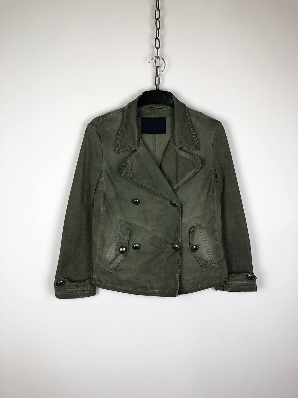 Prada Prada Khaki Faded Jacket size 40 Size S / US 4 / IT 40 - 1 Thumbnail