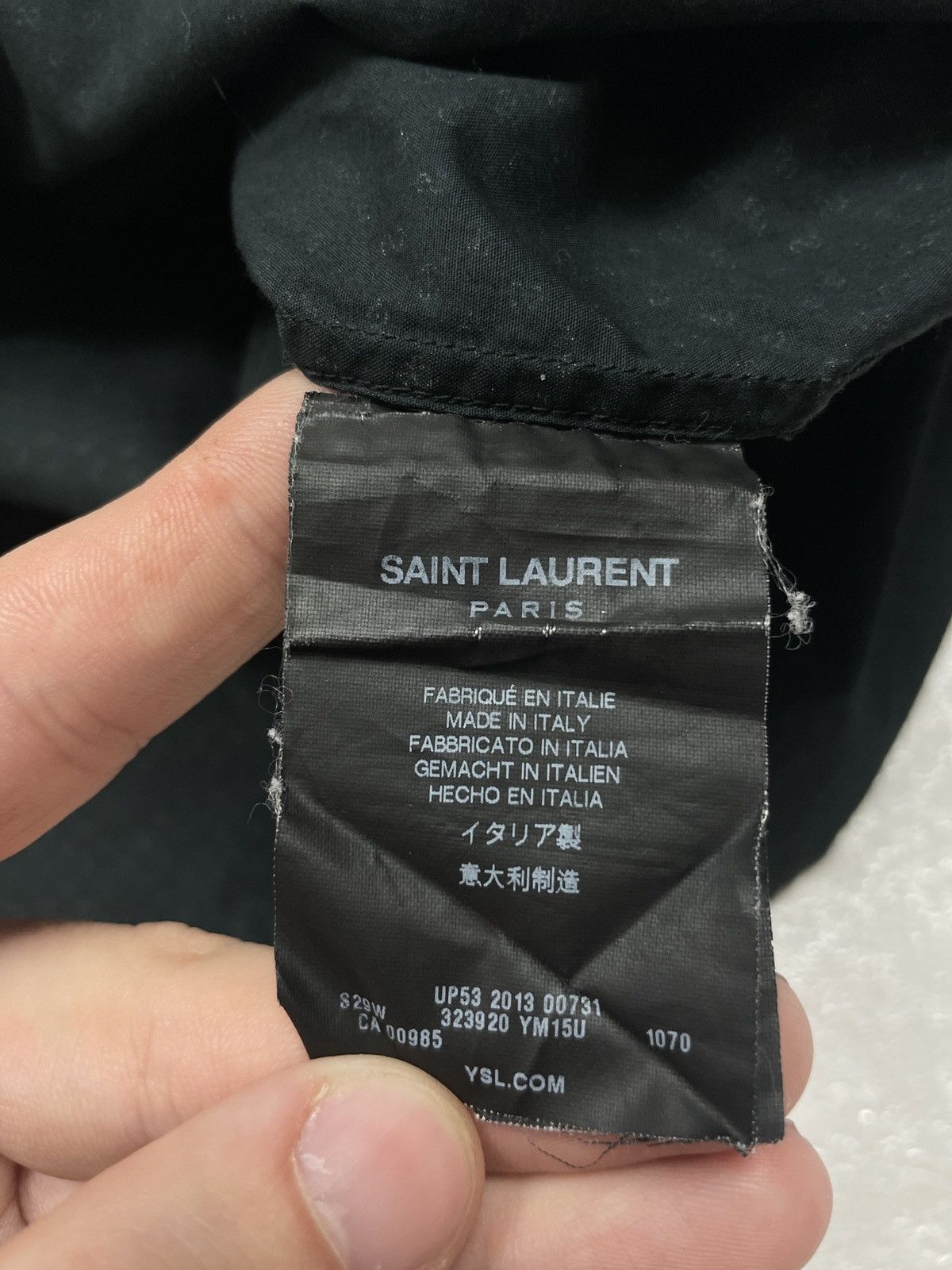 Rare Hedi Slimane Saint Lauren Paris Dollar Sign Dot Shirt