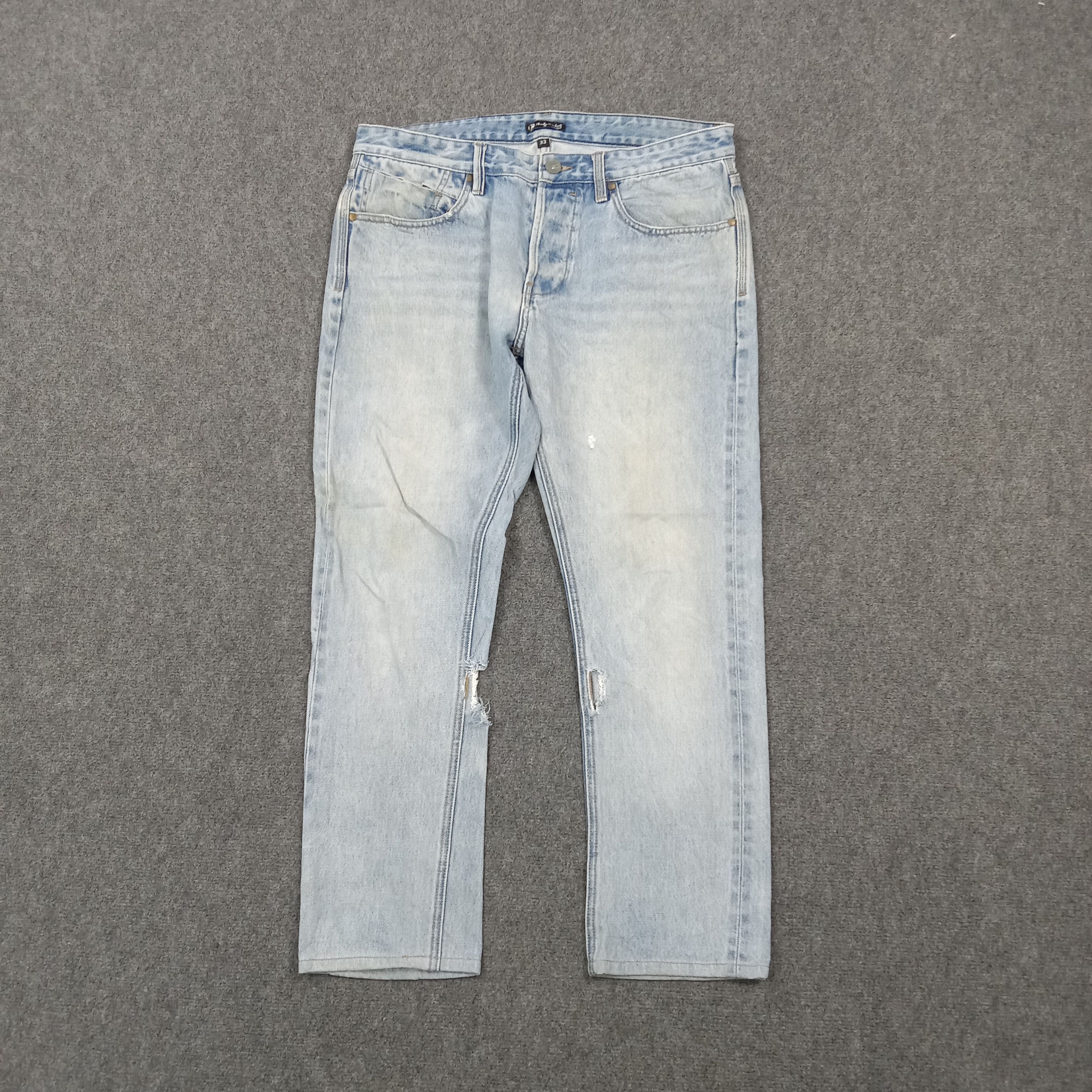 Billabong Vintage Andy Warhol x Billabong Selvedge Denim Jeans C280N9 Size US 35 - 1 Thumbnail