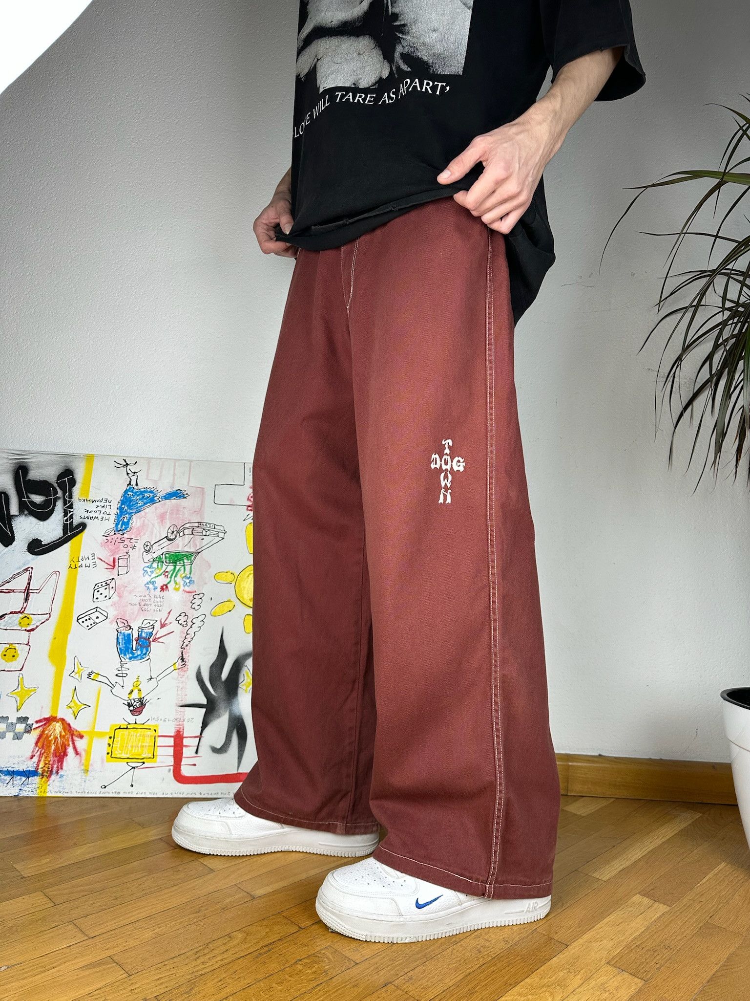 Dogtown Dogtown Baggy Large Pocket Jeans jnco Ecko unltd style Size US 33 - 1 Thumbnail