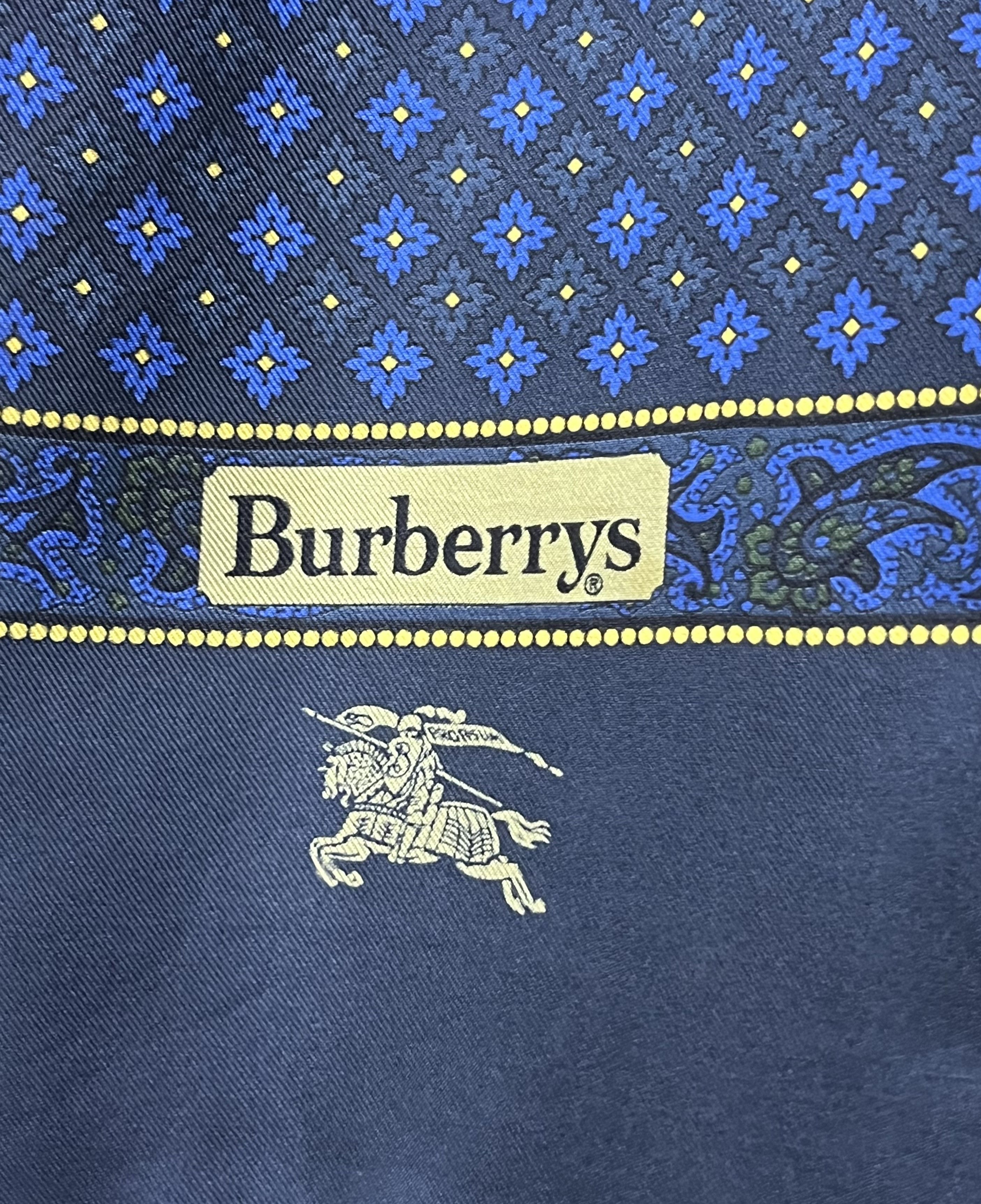 Burberry Rare Vintage Burberrys Japan Silk Monogram Scarf Size ONE SIZE - 7 Thumbnail