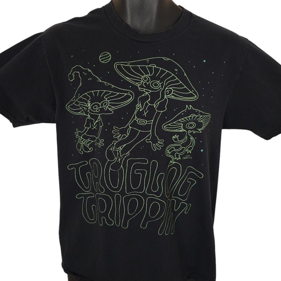 Other Troglog Trippin T Shirt Mens Size Medium Black Matt Groening Size US M / EU 48-50 / 2 - 1 Thumbnail