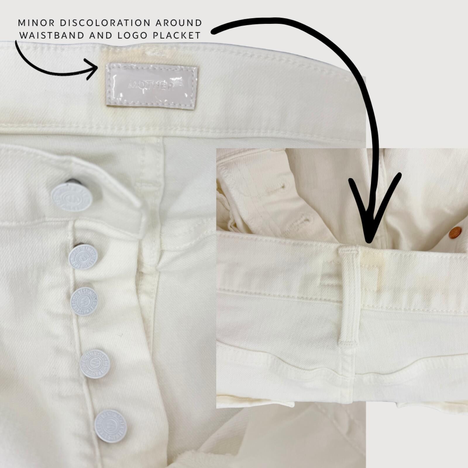 MOTHER Mother The Tripper Ankle Fray Jeans White 28 Size 28" / US 6 / IT 42 - 6 Thumbnail