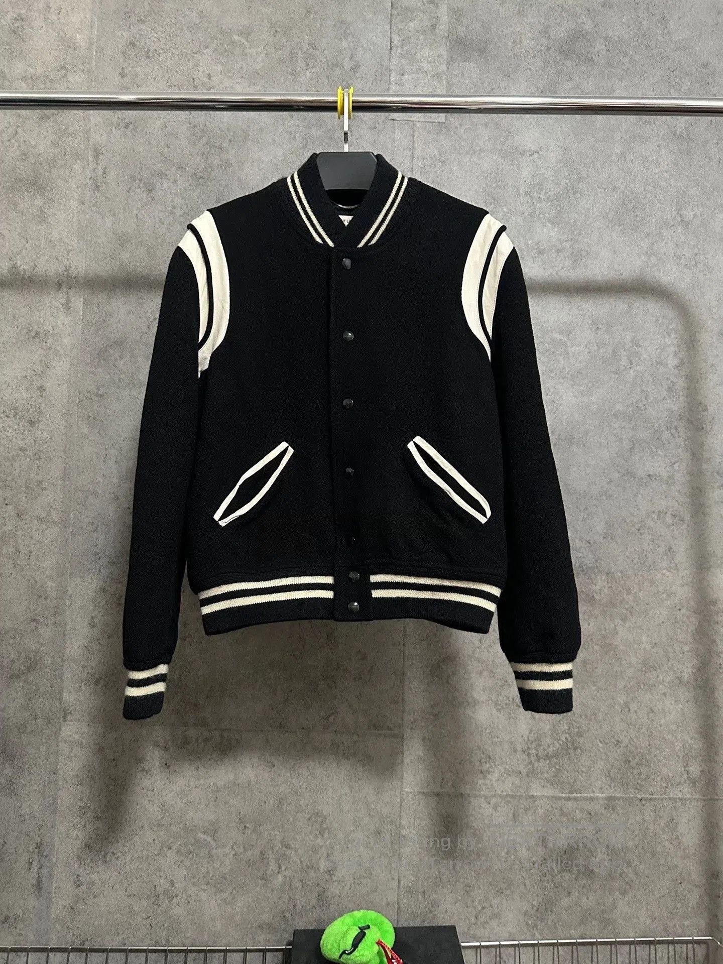 Saint Laurent Paris Saint Laurent Black White Varsity Jacket. Size US M / EU 48-50 / 2 - 1 Thumbnail