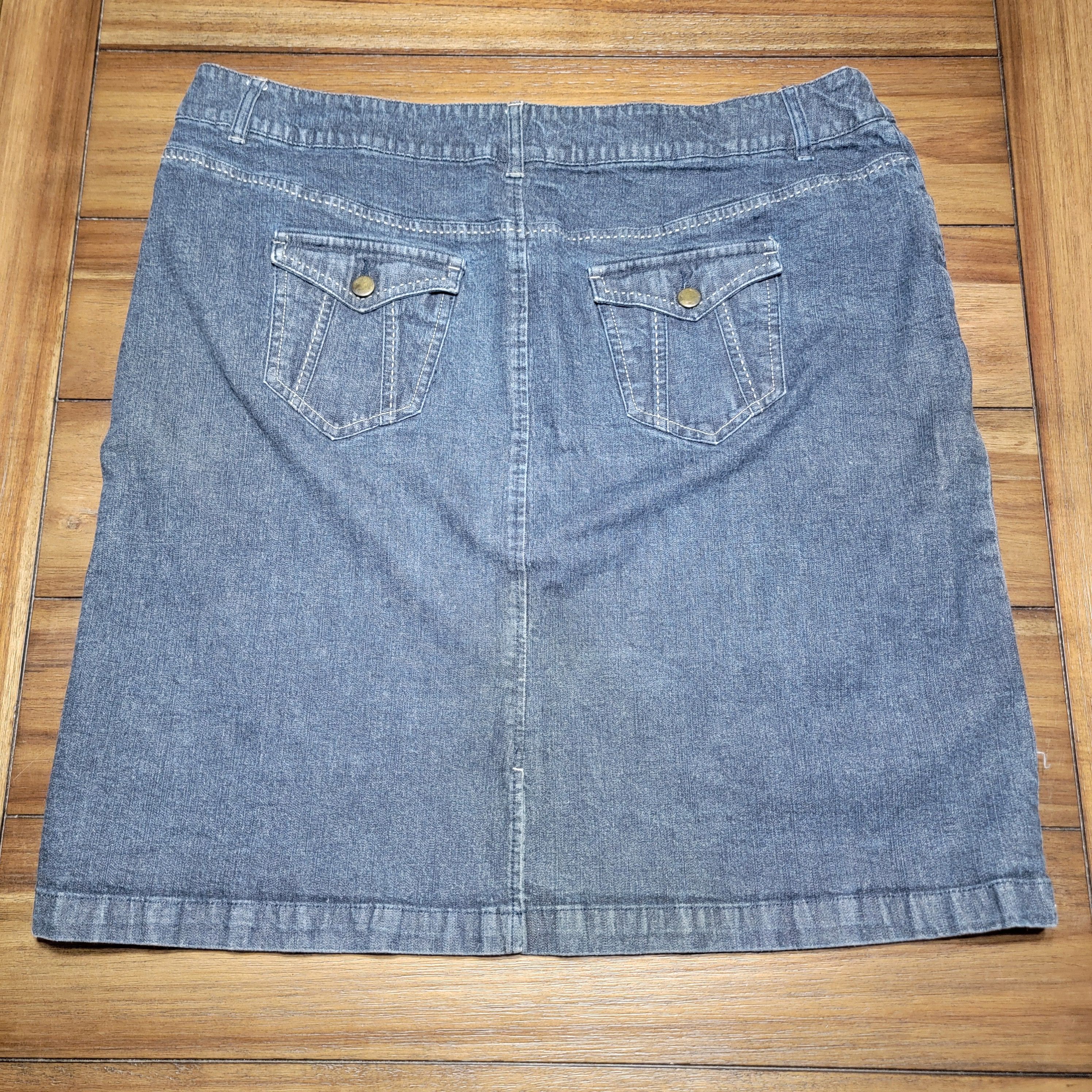 Other Just My Size Denim Knee Length Skirt - Size 20W Size 41" - 3 Thumbnail