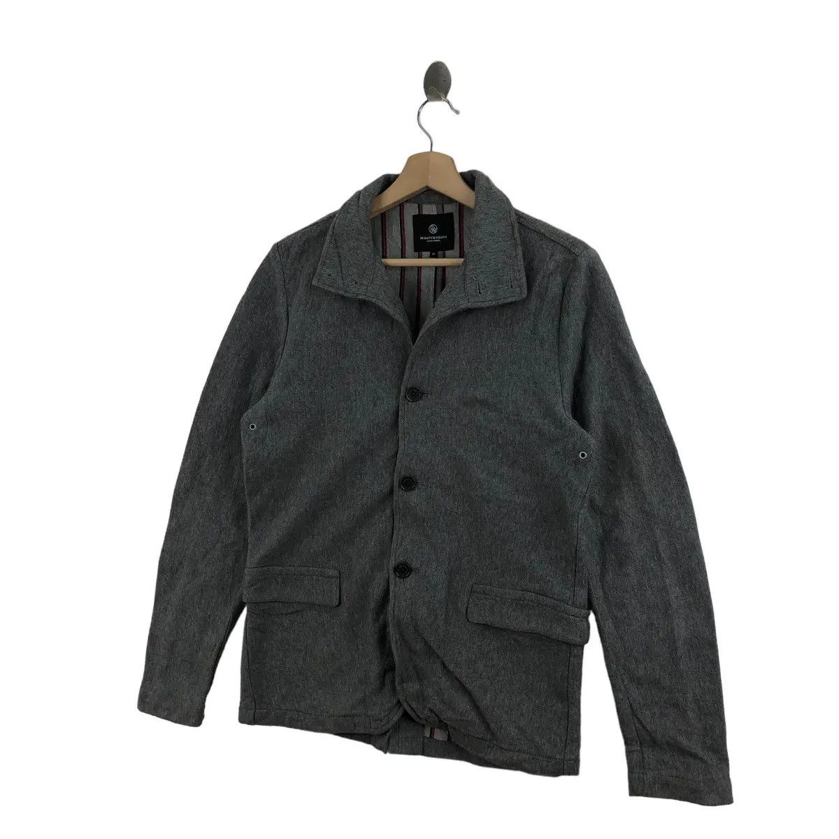 BEAUTY&YOUTH × United Arrows Vtg BEAUTY YOUTH JAPAN United Arrows Gray Tactical Jacket Size M / US 6-8 / IT 42-44 - 4 Thumbnail