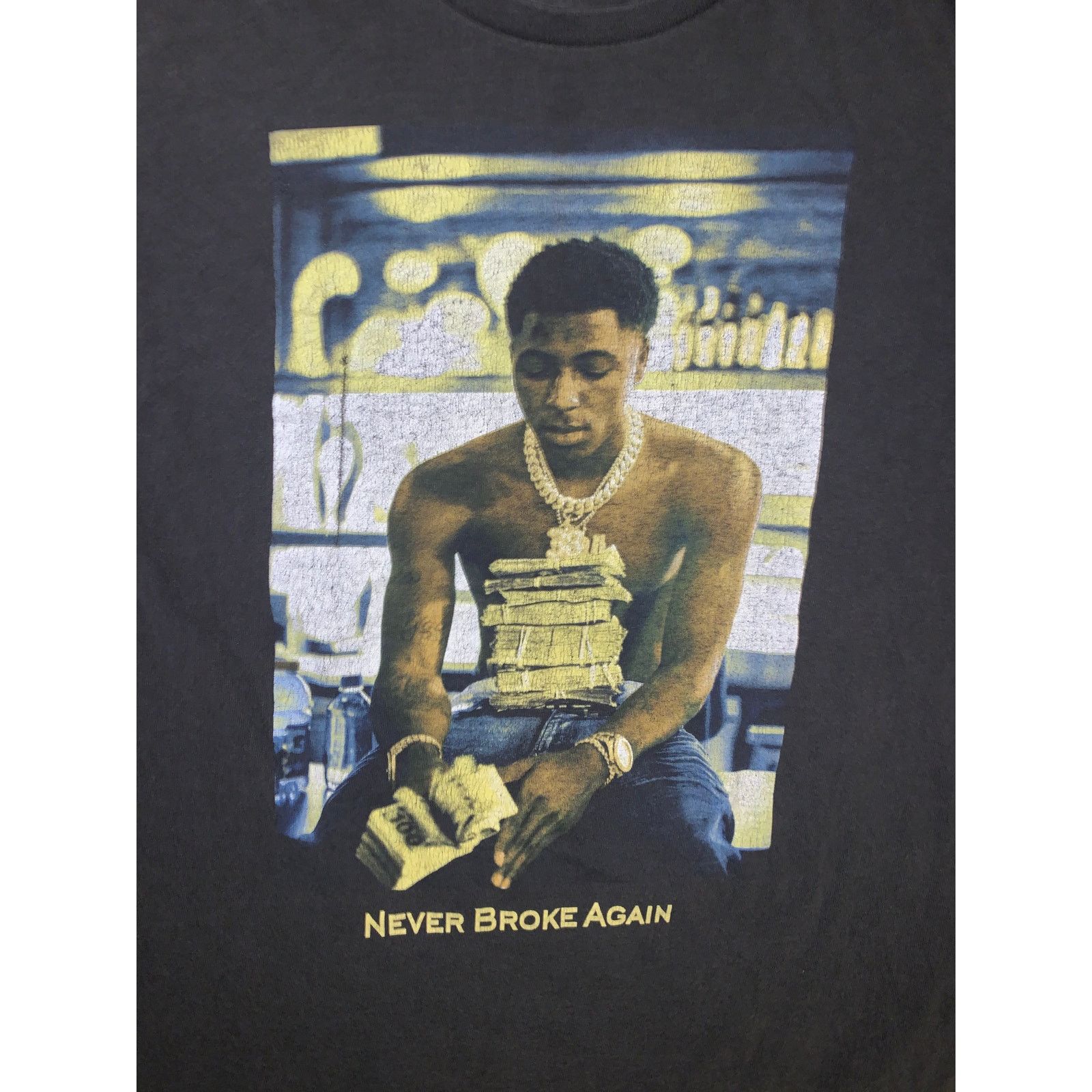 Band Tees NBA YoungBoy Never Broke Again T Shirt Black Graphic Tee M Size US M / EU 48-50 / 2 - 1 Thumbnail