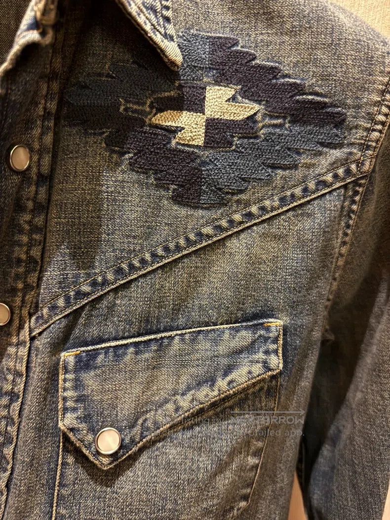 RRL Ralph Lauren RRL Ralph Lauren denim shirt Size US M / EU 48-50 / 2 - 3 Thumbnail