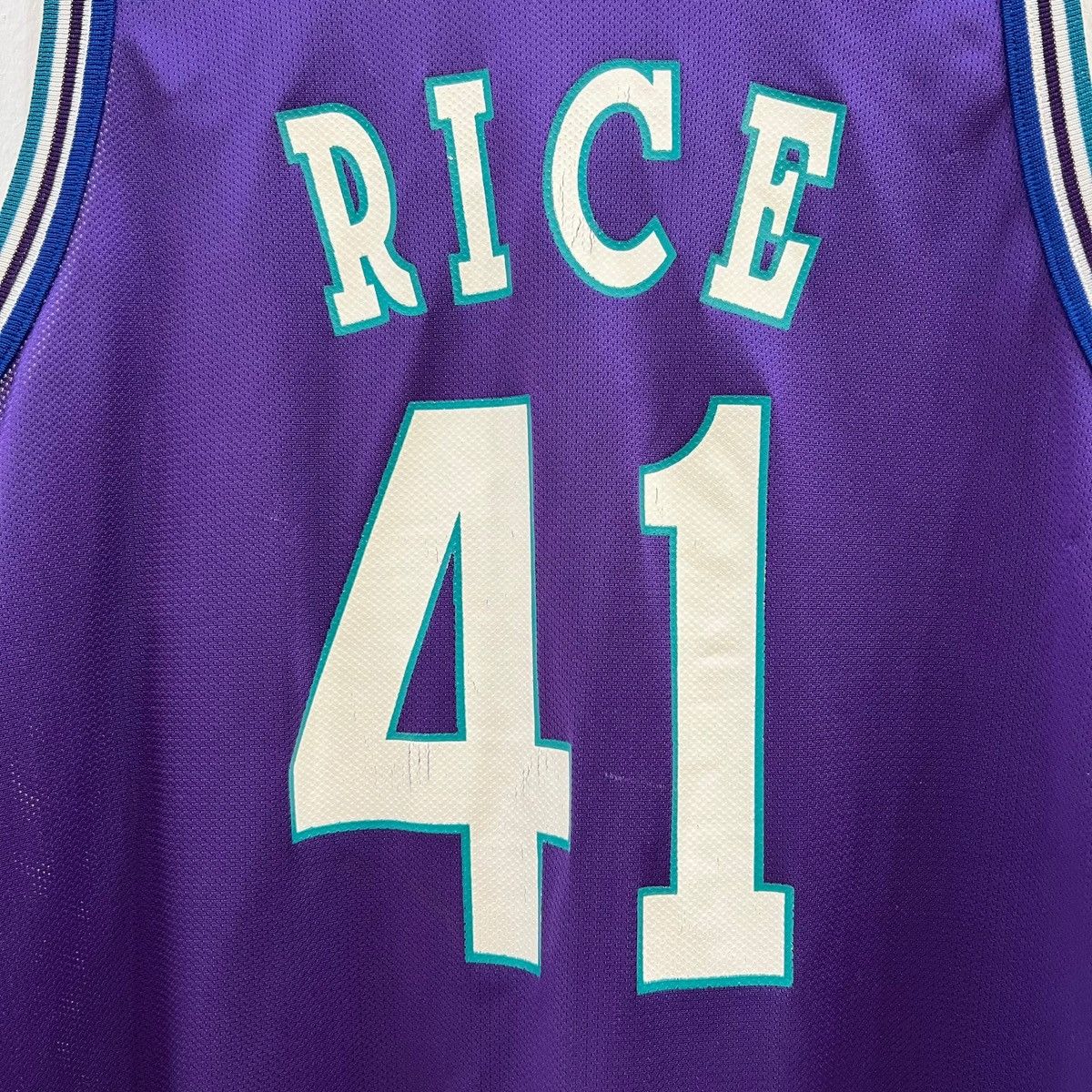 Champion × NBA × Vintage Vintage Charlotte Hornets 95-96 Alternate Champion Jersey Size US L / EU 52-54 / 3 - 4 Thumbnail