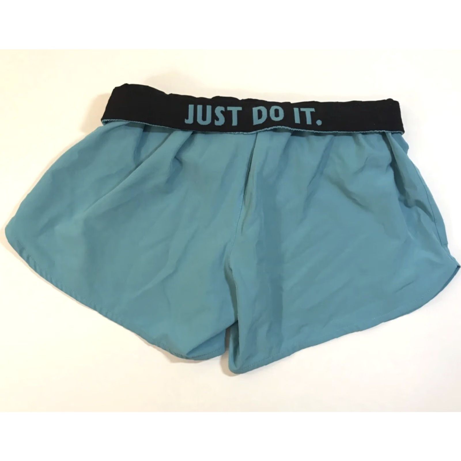 Nike Nike Dri-FIT Shorts Womens Shorts S Blue Running Lightweight Teal Polyester Microfiber Nike Logo Athletic Size 28" / US 6 / IT 42 - 4 Thumbnail