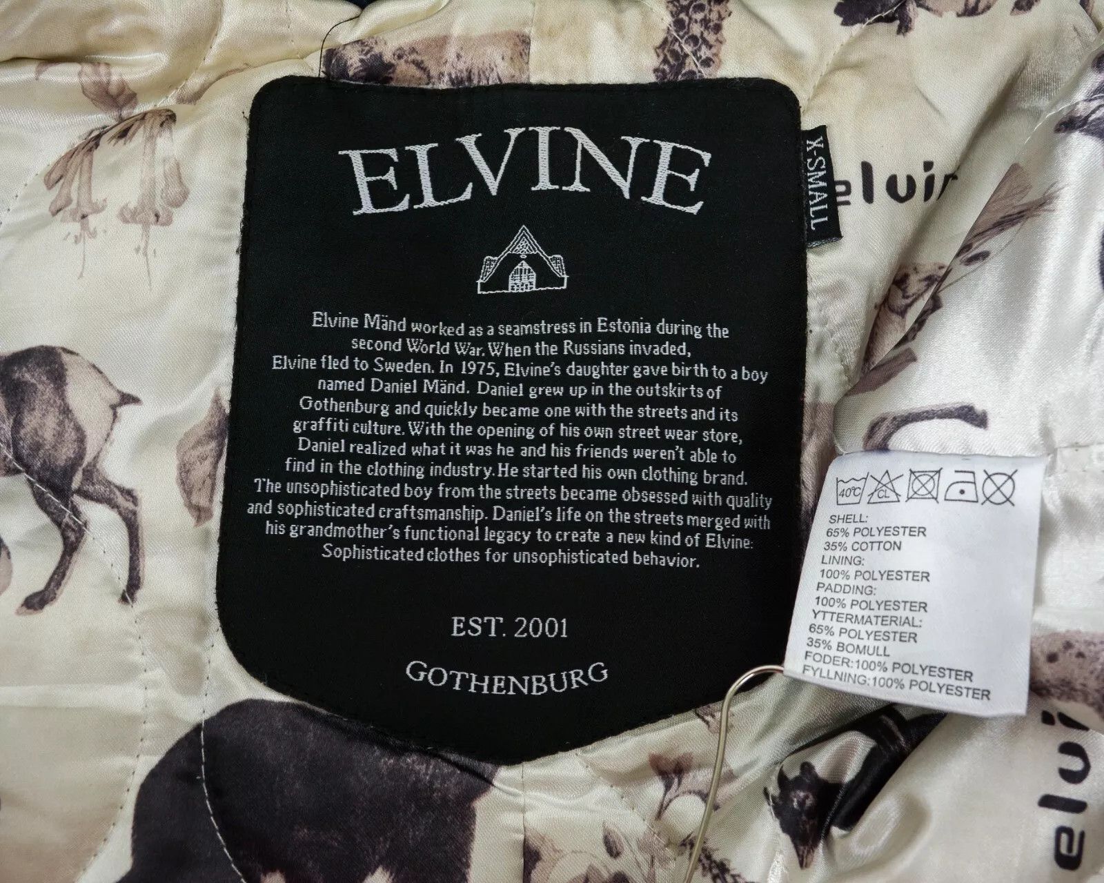 ELVINE Fia Women XS Parka Padded Coat Zip Up Jacket Windbreaker Size XS / US 0-2 / IT 36-38 - 3 Thumbnail