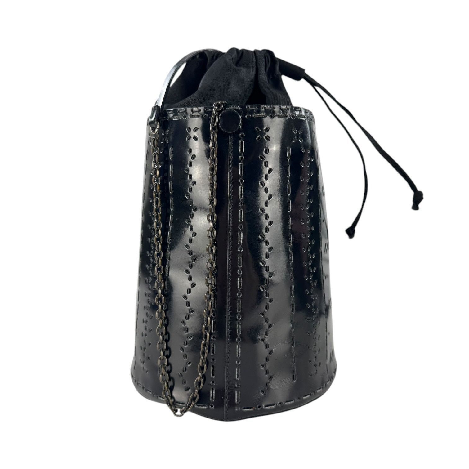 Prada Prada Vintage Perforated Chain Bucket Bag Size ONE SIZE - 7 Thumbnail