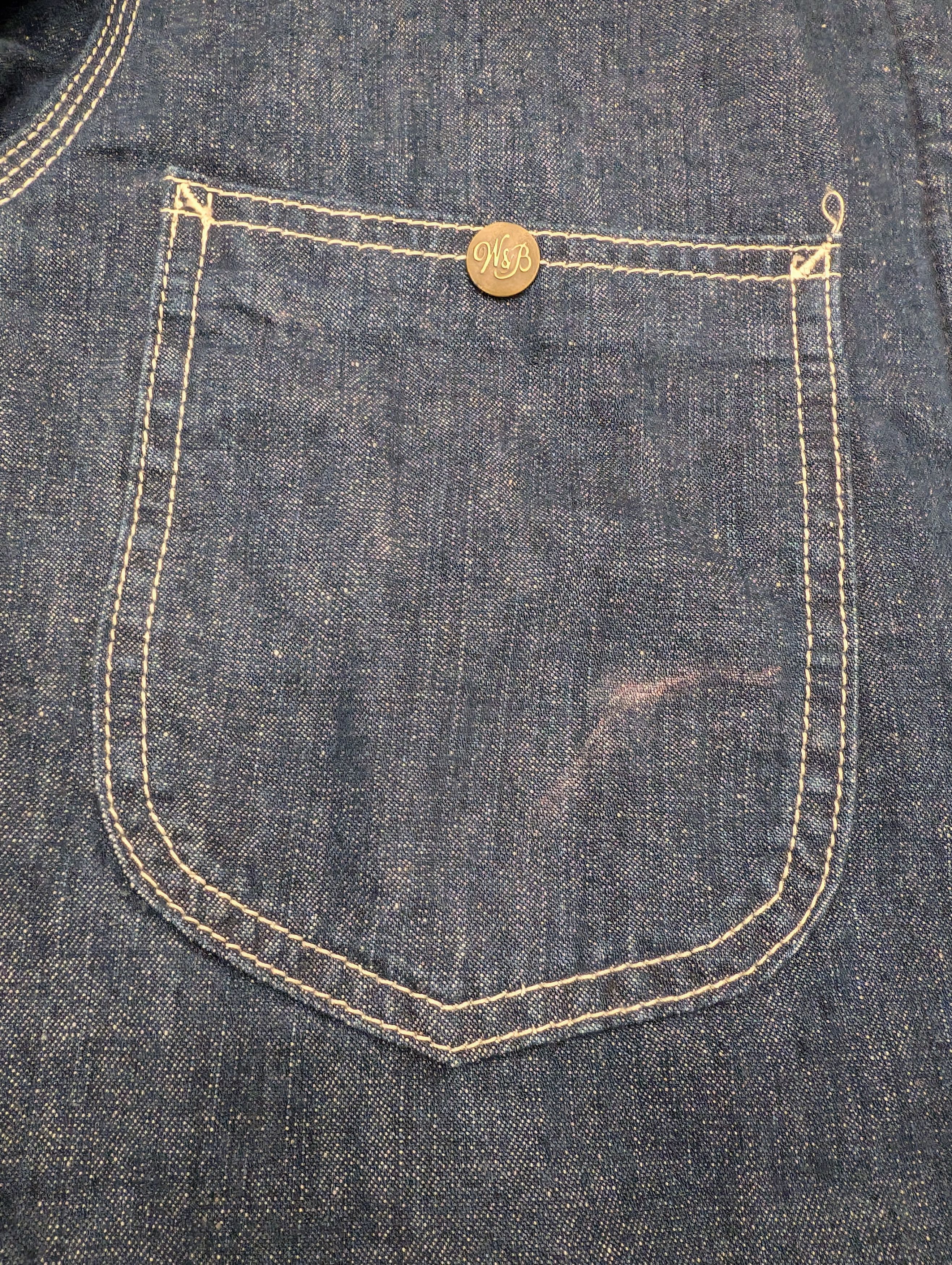 Wallace & Barnes Wallace & Barnes Wool Blanket Lined Denim Chore Coat Size US L / EU 52-54 / 3 - 8 Thumbnail
