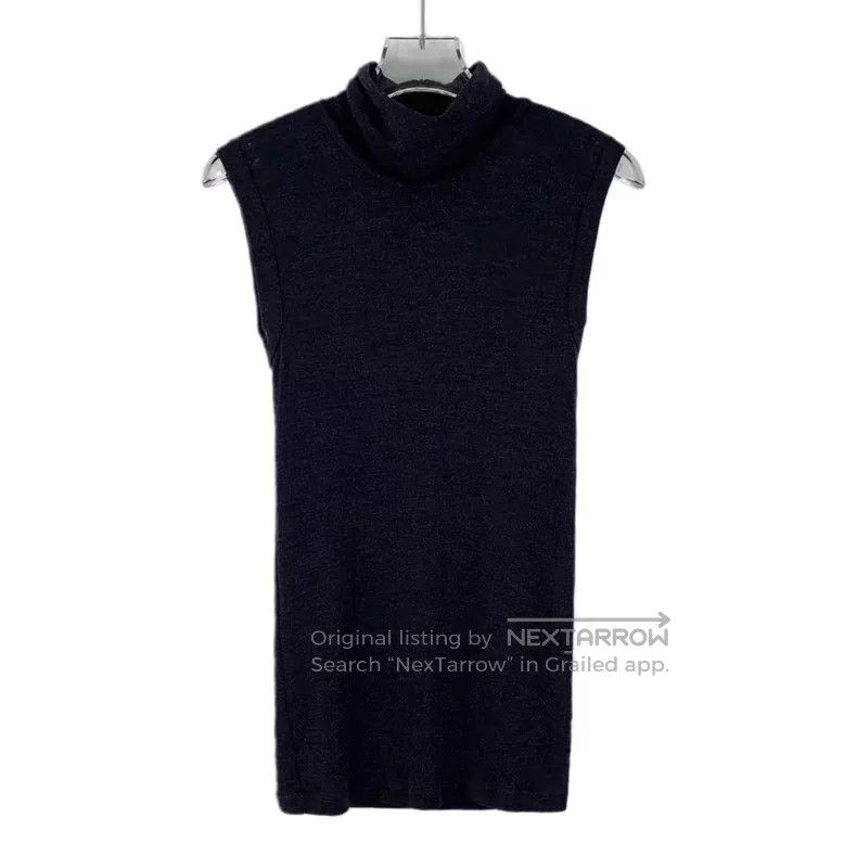 Brunello Cucinelli Brunello Cucinelli Black wool sleeveless high-neck dress Size S / US 4 / IT 40 - 1 Thumbnail
