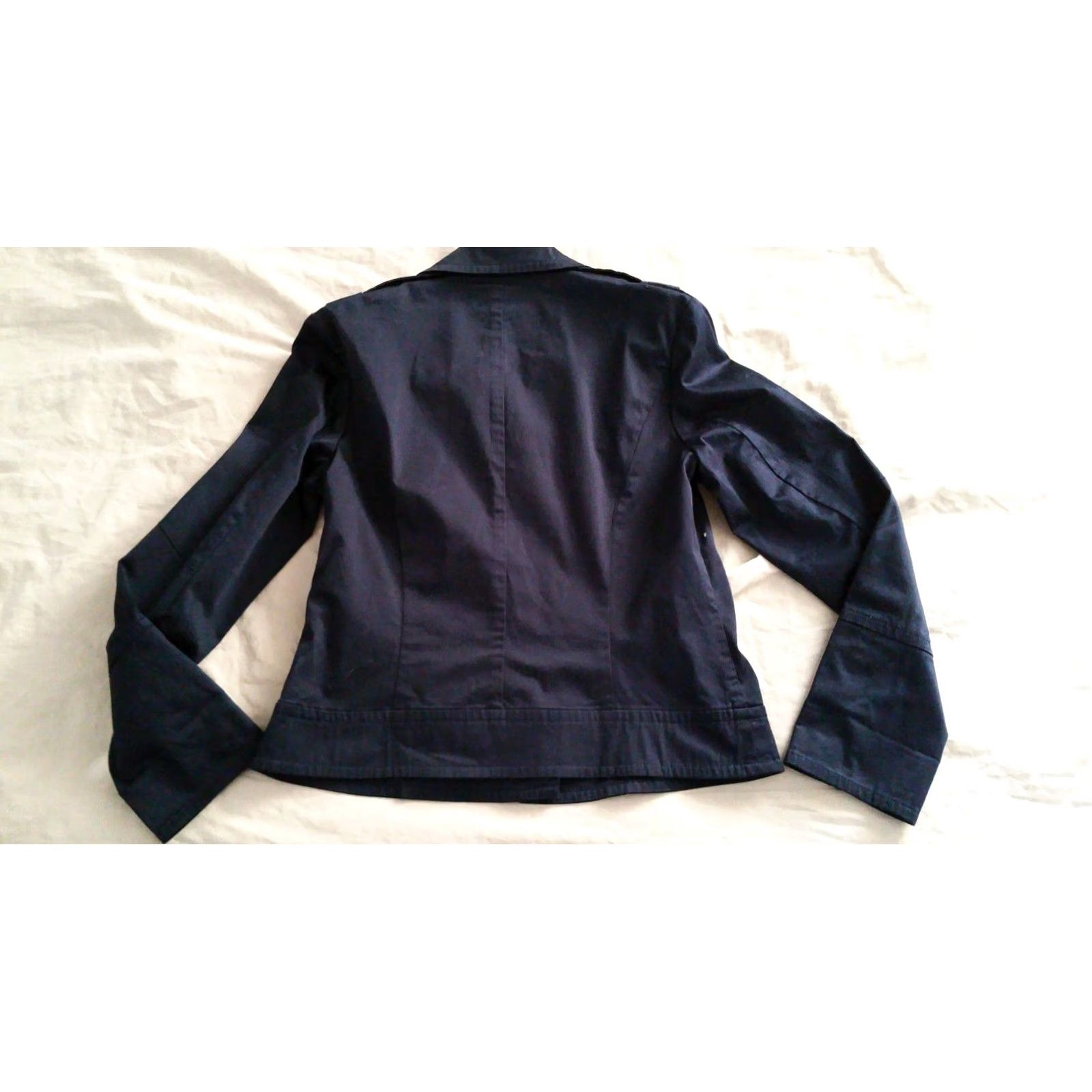 Talbots VINTAGE Talbots Jacket Womens Black 6 Cotton Button Basic Jacket Womens Menstrual Size M / US 6-8 / IT 42-44 - 2 Thumbnail