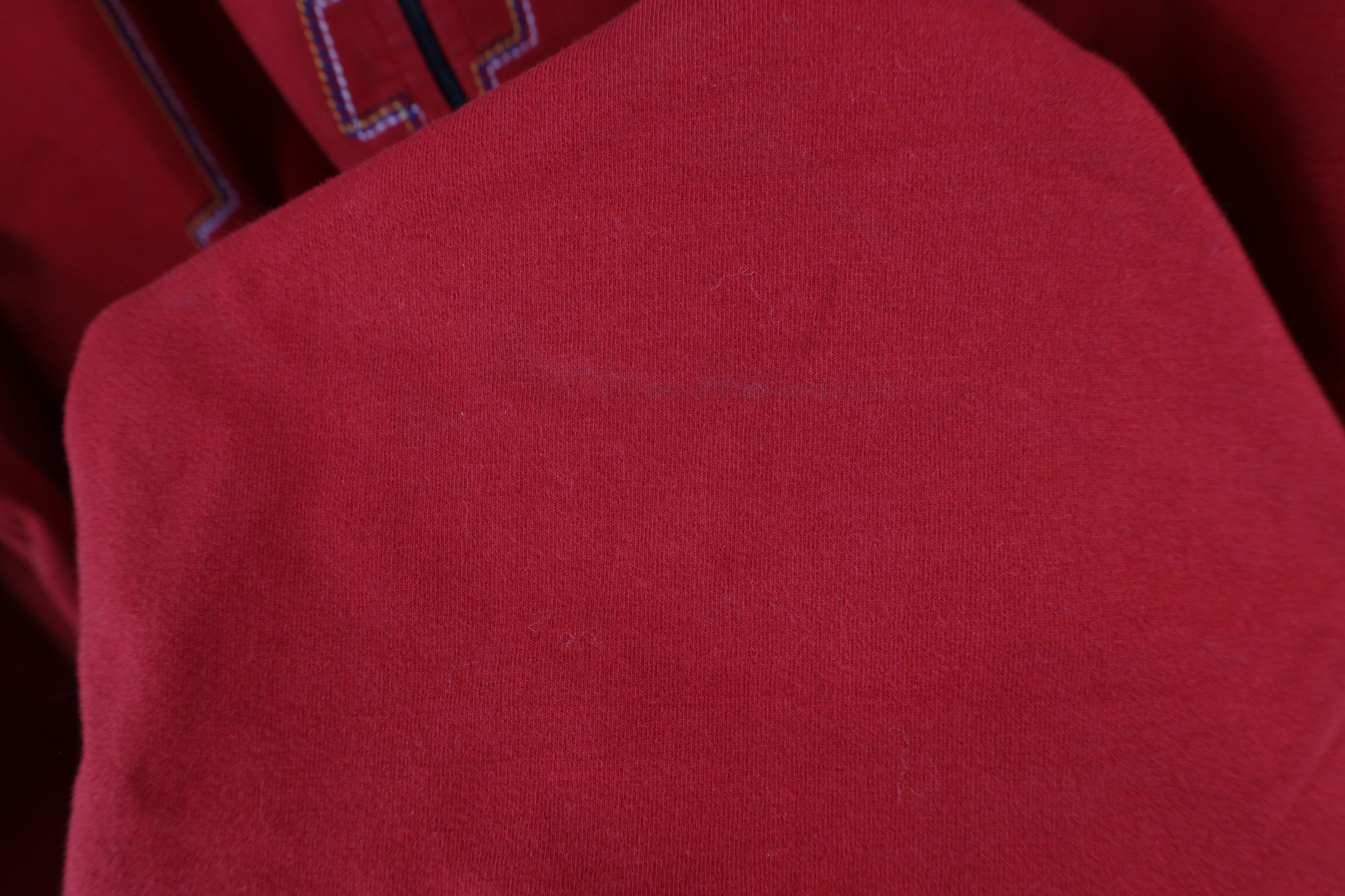Tommy Hilfiger × Vintage Vintage 90s Tommy Hilfiger Out Big Logo Half Zip Sweater Size US XXL / EU 58 / 5 - 9 Thumbnail