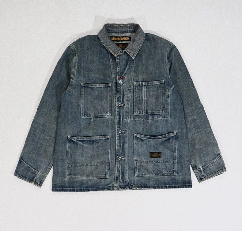 Neighborhood Neighborhood 18ss Savage Coverall Denim Jacket - dmc Size US XL / EU 56 / 4 - 1 Thumbnail