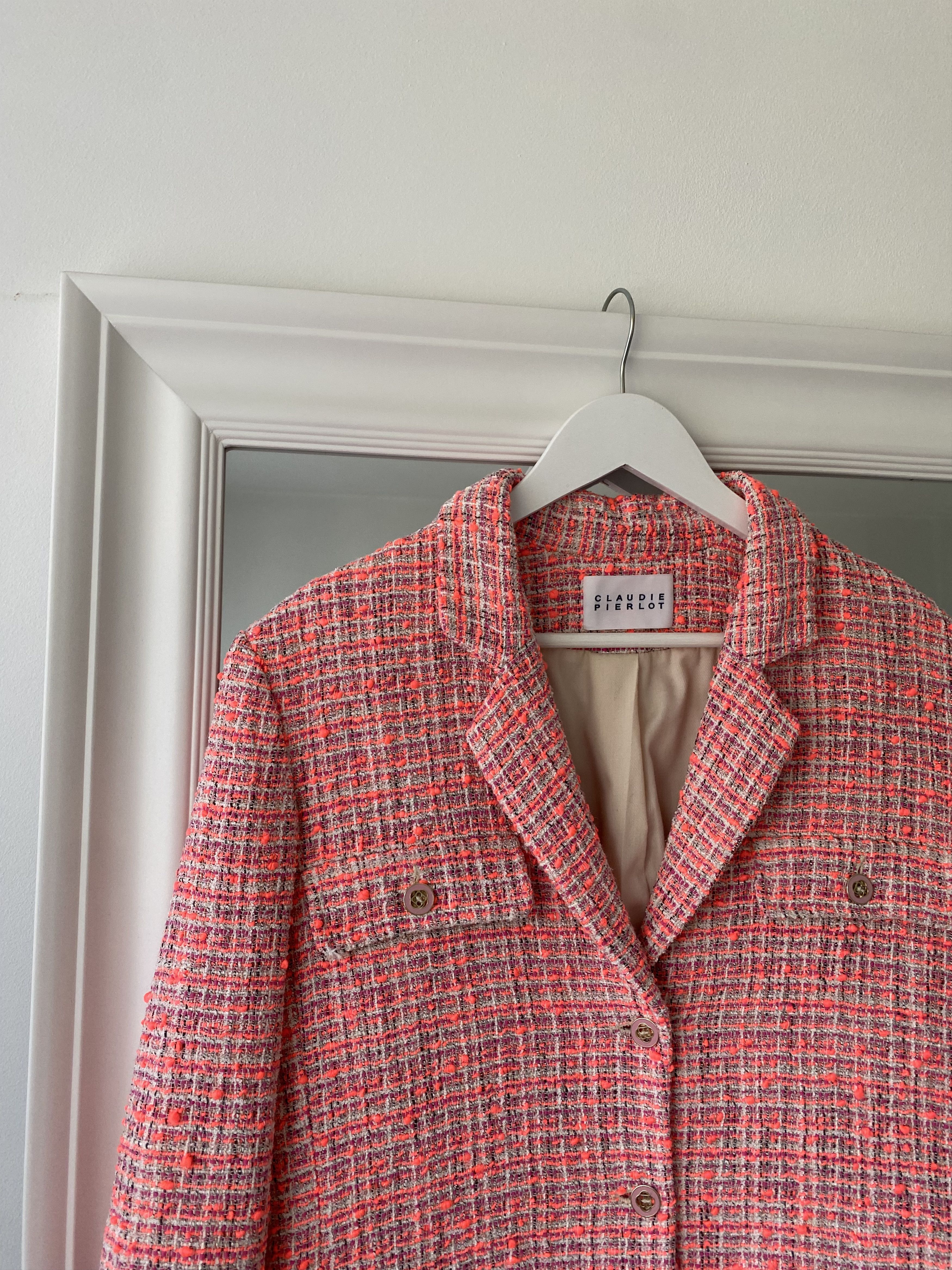 Other pink neon tweed blazer claudie perlot Size M / US 6-8 / IT 42-44 - 4 Thumbnail