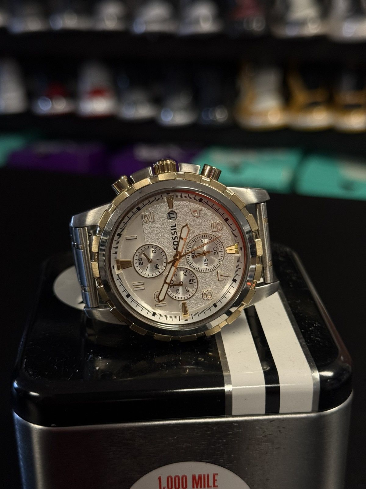Fossil Fossil Gold/Silver Watch Adjustable Size W Extra Links Size ONE SIZE - 2 Thumbnail