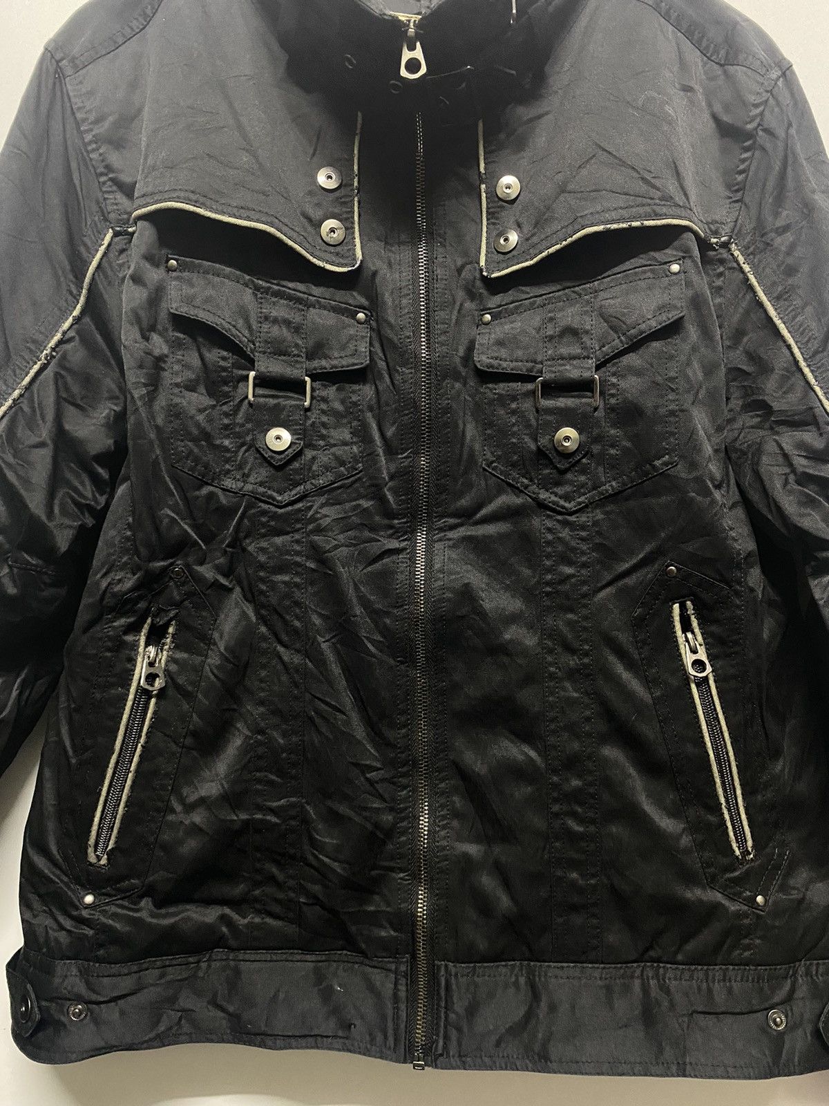 14th Addiction Create Barefoot Japanese Punk Style Multi Pocket Jacket Size US XL / EU 56 / 4 - 11 Thumbnail