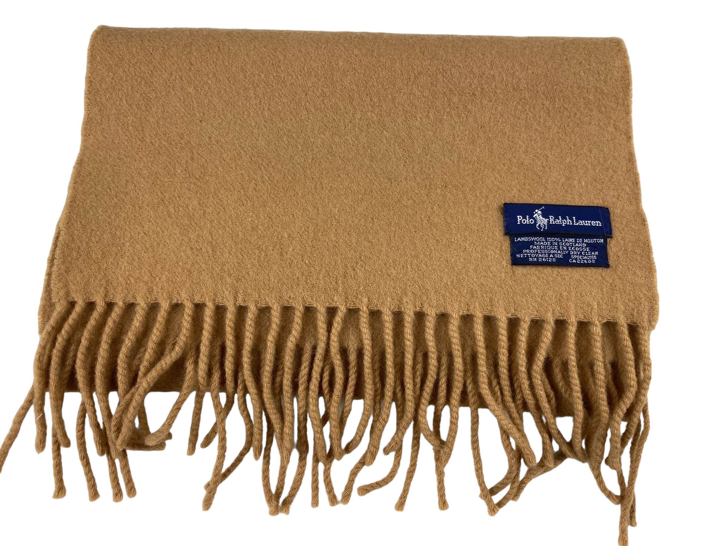 Polo Ralph Lauren × Vintage Polo Ralph Lauren Pure Lambswool Vintage Scarf Size ONE SIZE - 6 Thumbnail