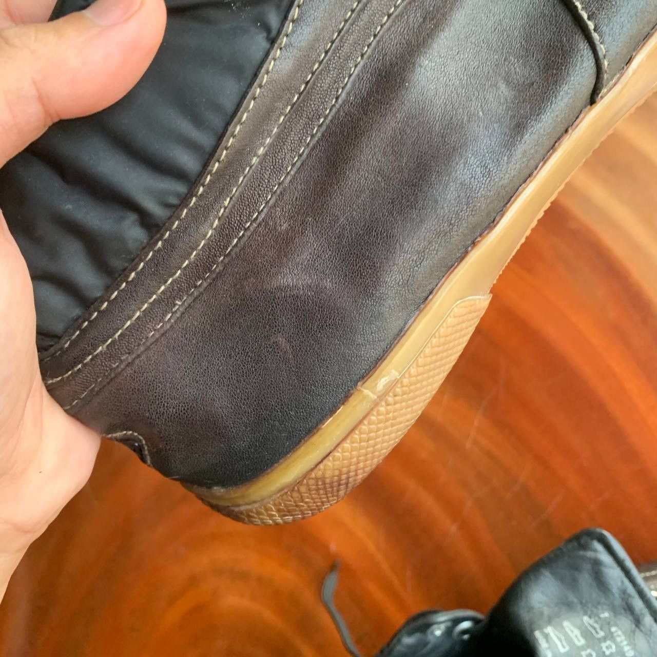 Prada Prada High Cut Chocolate Sneakers Size US 8 / EU 41 - 6 Thumbnail