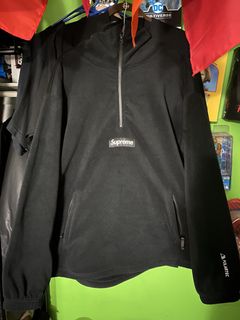 Supreme Polartec Facemask Half Zip Pullover Black | Grailed