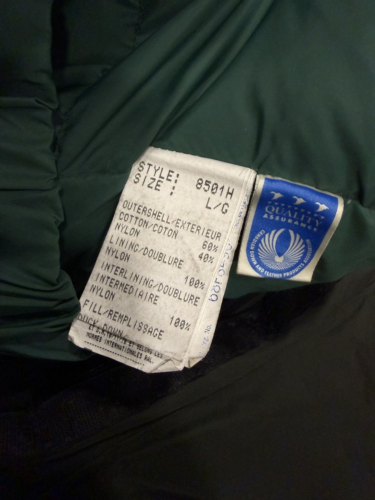 Canada Goose CANADA GOOSE Jacket Down Heli Parka Zip Green Vintage 80s Size US L / EU 52-54 / 3 - 15 Thumbnail