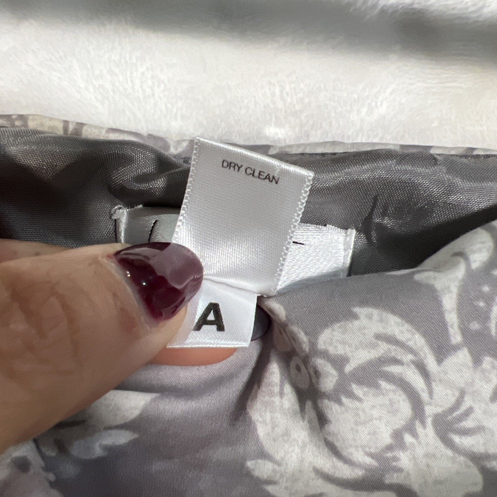 Loft Ann Taylor LOFT Strapless Summer Dress Gray White Floral Size XL / US 12-14 / IT 48-50 - 3 Thumbnail