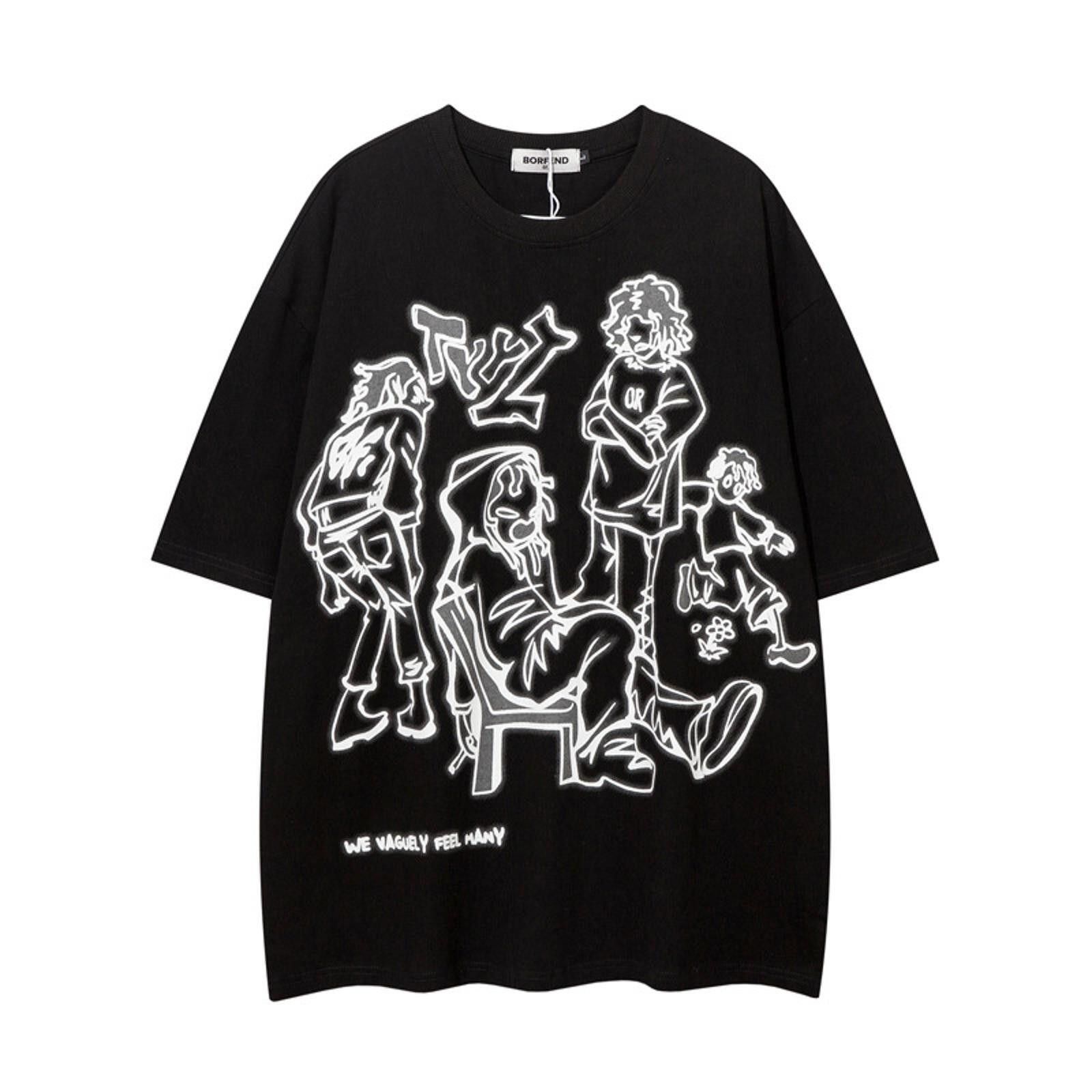 Other Anime Cartoon Graphic Oversized T-Shirt y2k Size US M / EU 48-50 / 2 - 1 Thumbnail
