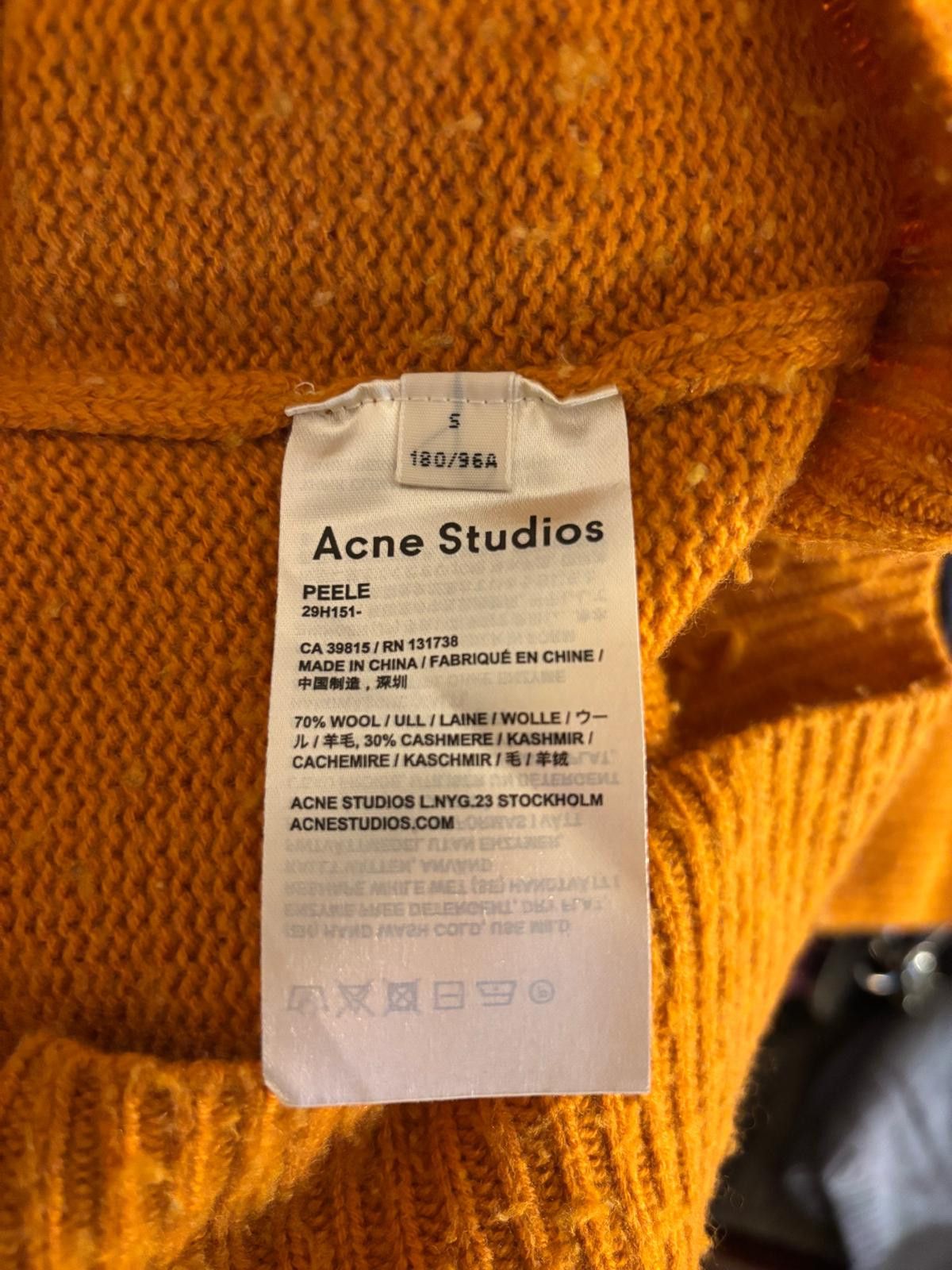 Acne Studios Acne Studios Peele Orange Sweater Size US S / EU 44-46 / 1 - 5 Thumbnail
