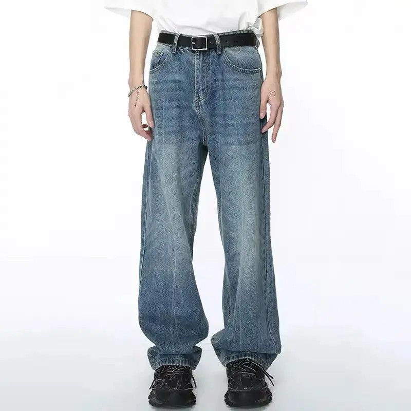Japanese Brand Streetwear Retro Washed Straight Pants Jeans Size US 30 / EU 46 - 1 Thumbnail
