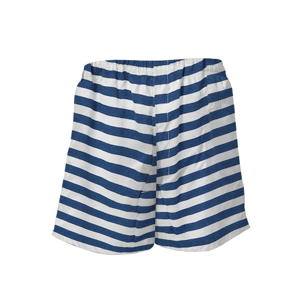 Designer Printed Cotton Jacquard Shorts Size US 28 / EU 44 - 3 Thumbnail