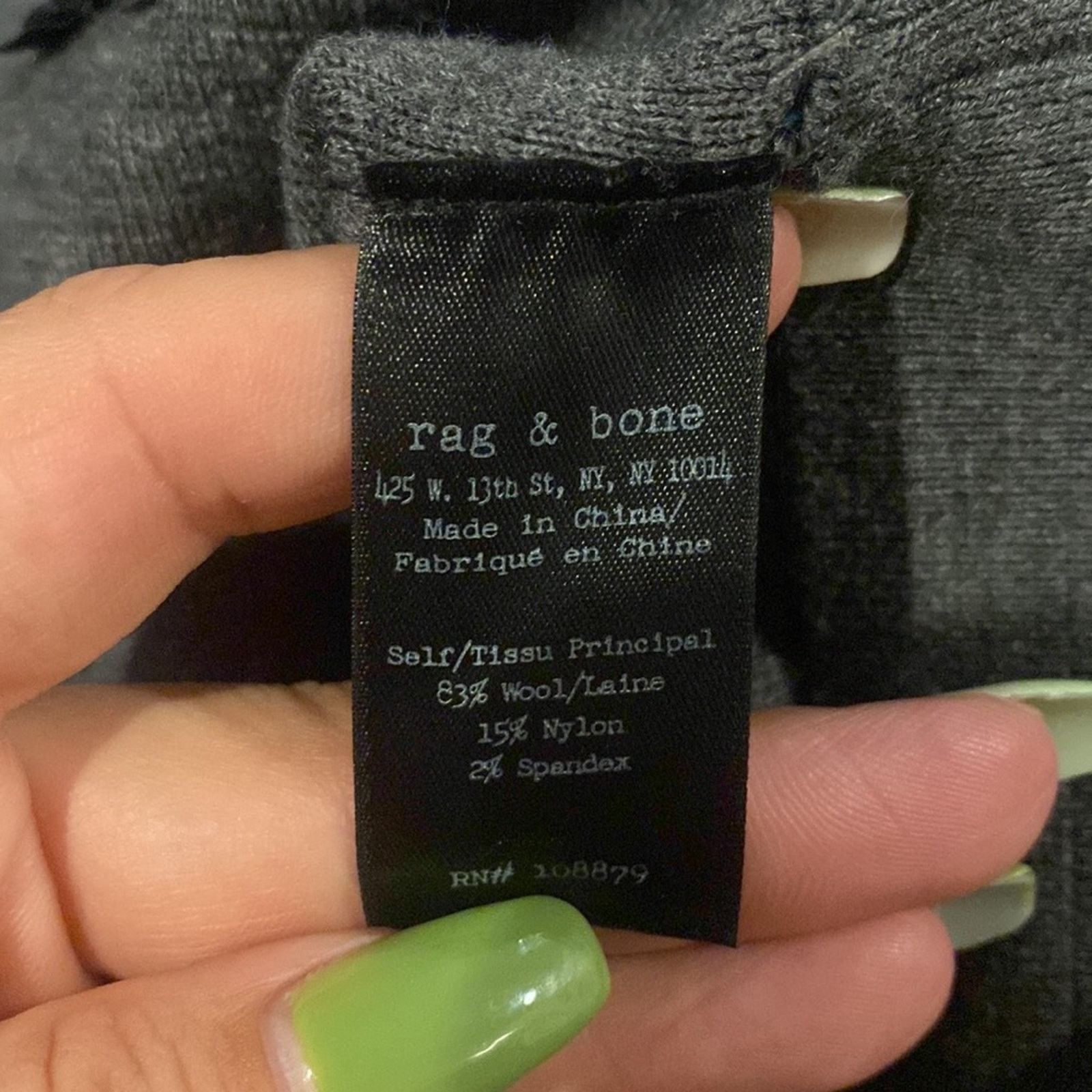 Rag & Bone Rag & Bone Anthracite Alanna Split Wool Skirt SZ.XXS Grey Size 24" / US 00 / IT 34 - 7 Thumbnail