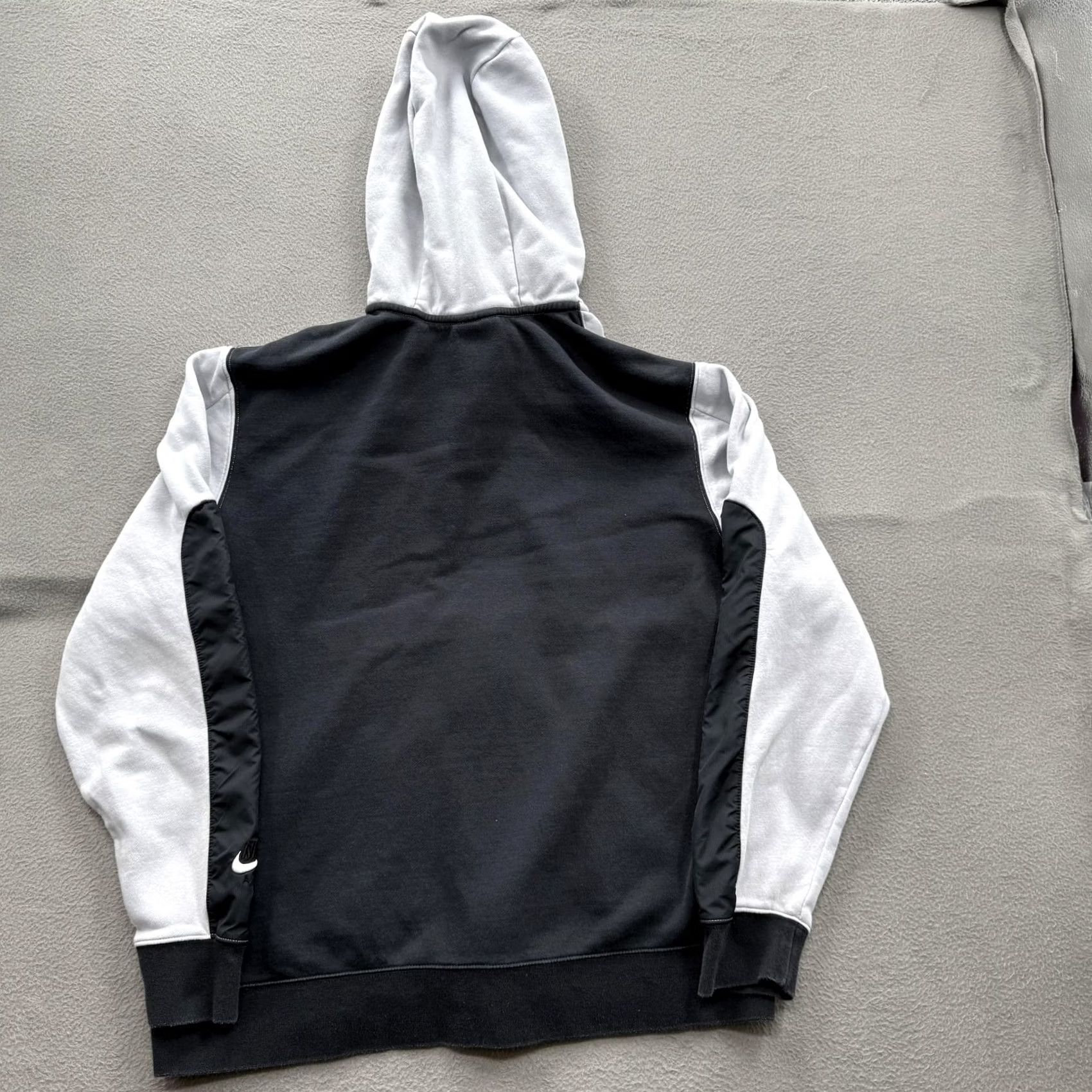 Nike Nike Air Hoodie Mens Large Gray Black Full Zip Pockets Logo Sweatshirt Fleece Size US L / EU 52-54 / 3 - 2 Thumbnail