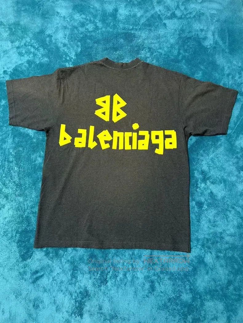 Balenciaga Balenciaga Tape Print Short Sleeve Tee. Size US M / EU 48-50 / 2 - 2 Thumbnail