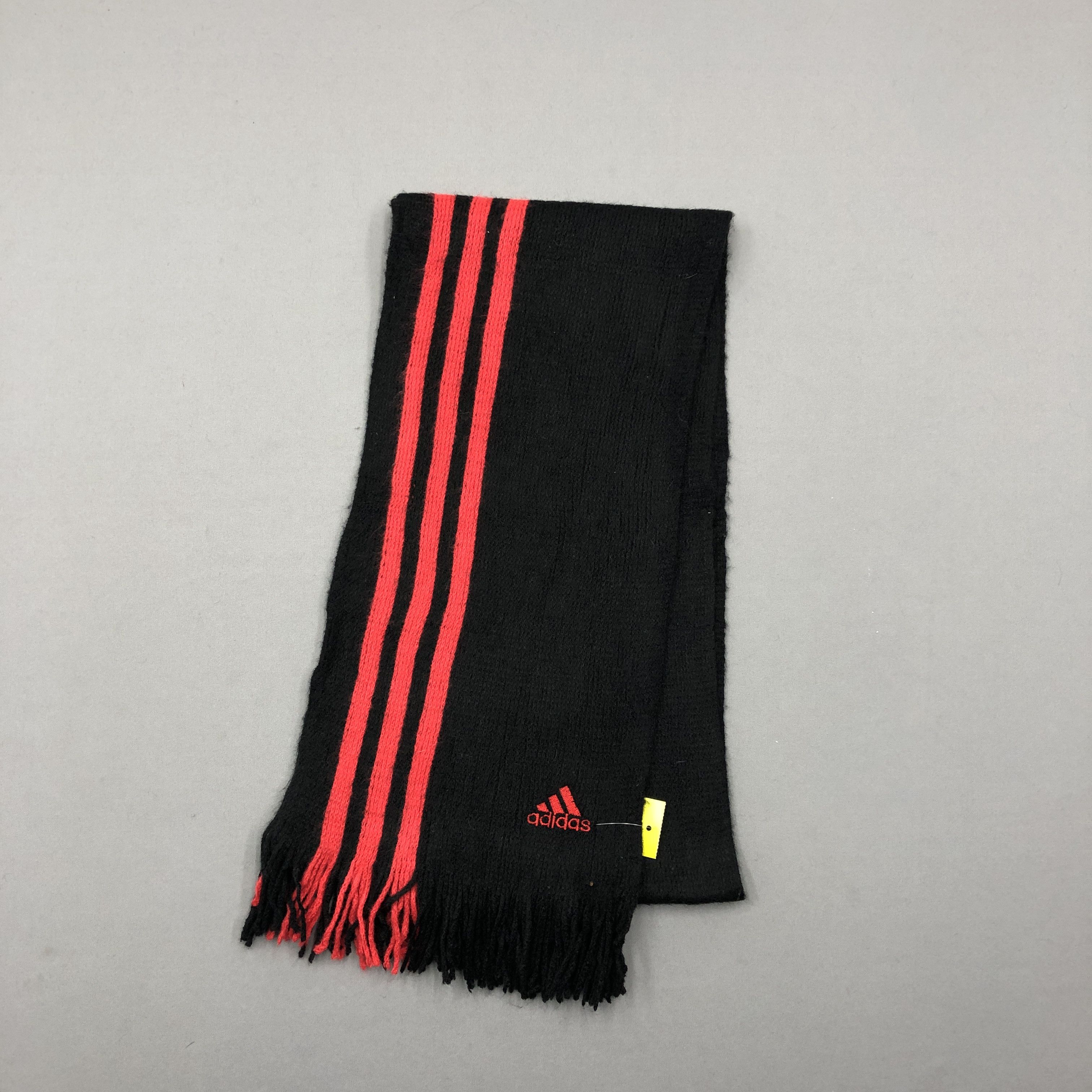 Adidas × Vintage Vintage Adidas Scarf Ribbed Knit Wool Cashmere Scarves - Size ONE SIZE - 3 Thumbnail