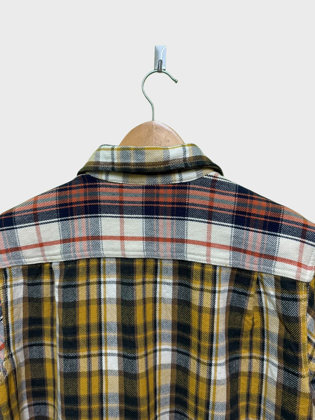 Japanese Brand Vintage Alcarza Reworked Classic Fit Heavy Flannel Shirt Size US M / EU 48-50 / 2 - 7 Thumbnail