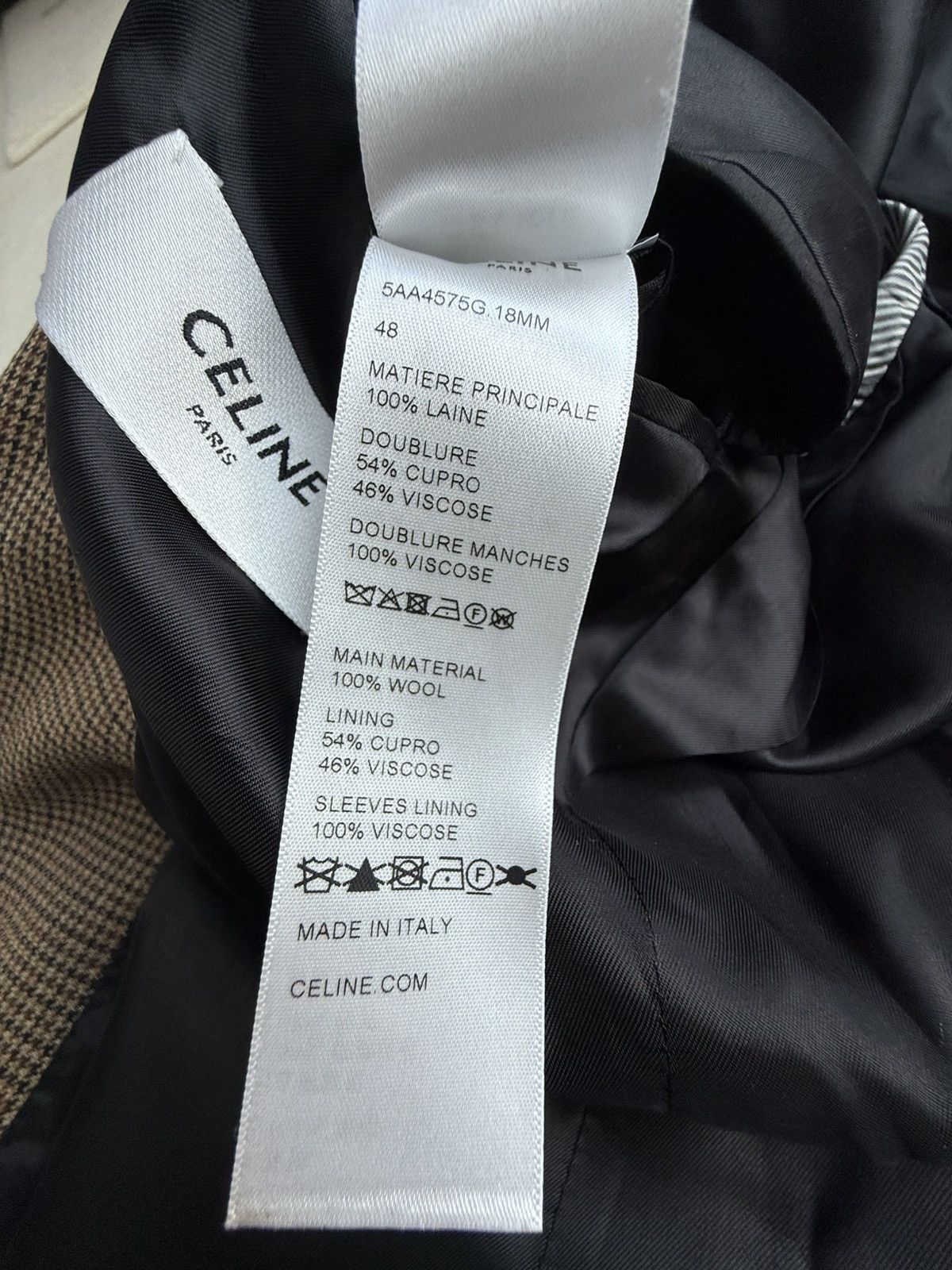 Celine $3.2 FW22 Celine Boy Doll check jacket Hedi tournon blazer Size 38R - 25 Thumbnail